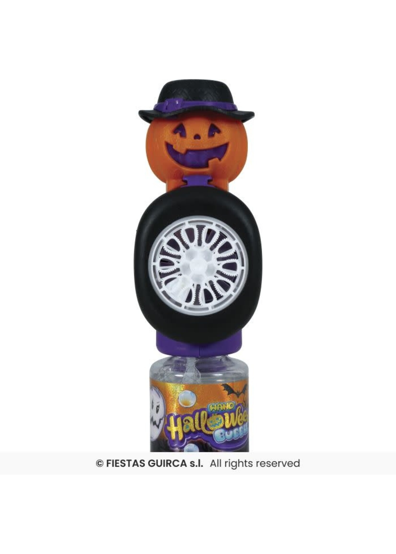 Fiestas Guirca Halloween zeepbubbelpistool met pompoen