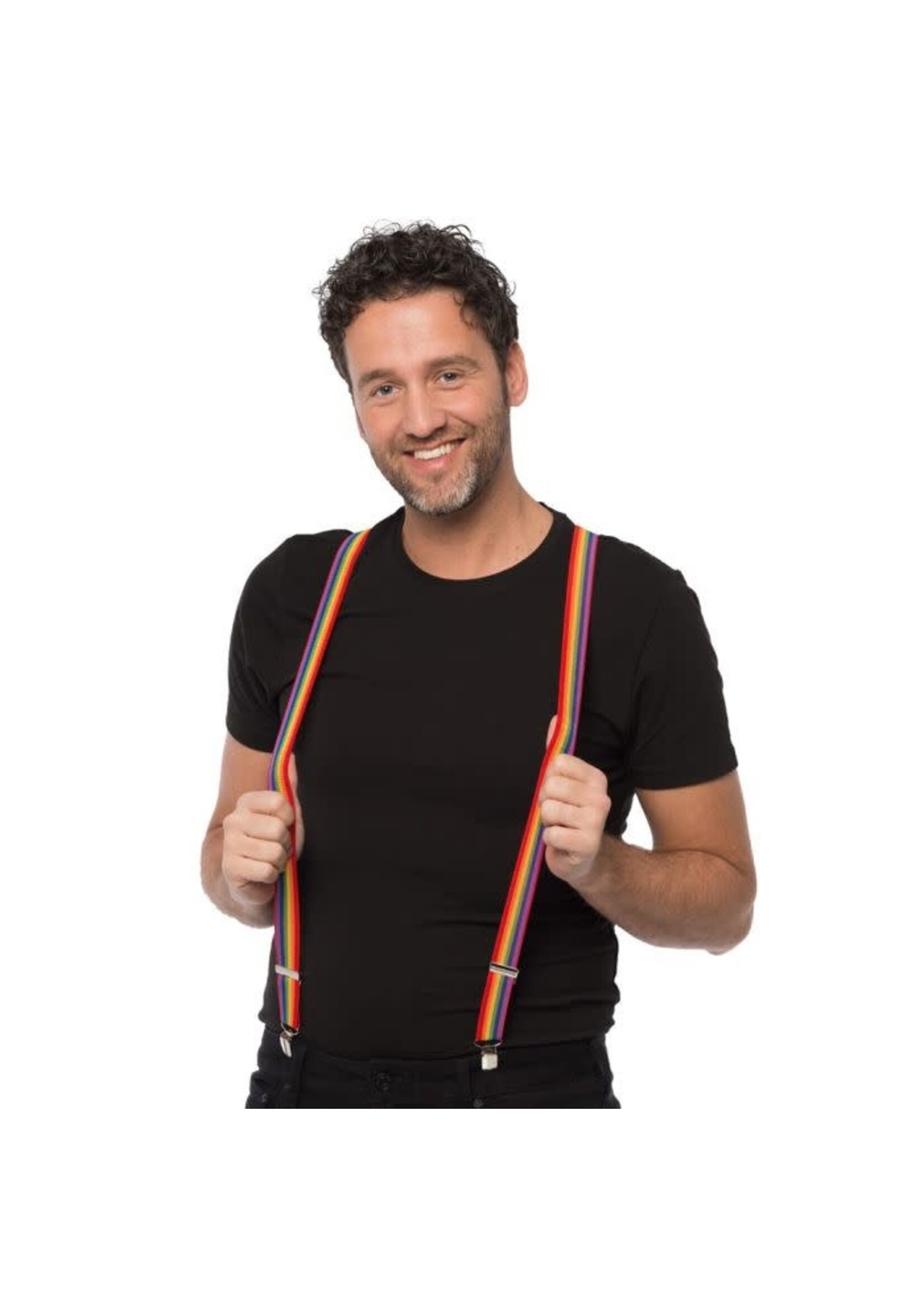 Feestkleding Breda Bretels regenboog