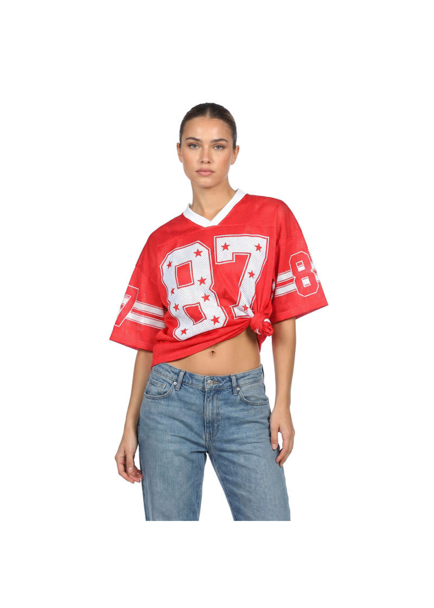 Wilbers & Wilbers Rood oversized ijshockeyshirt