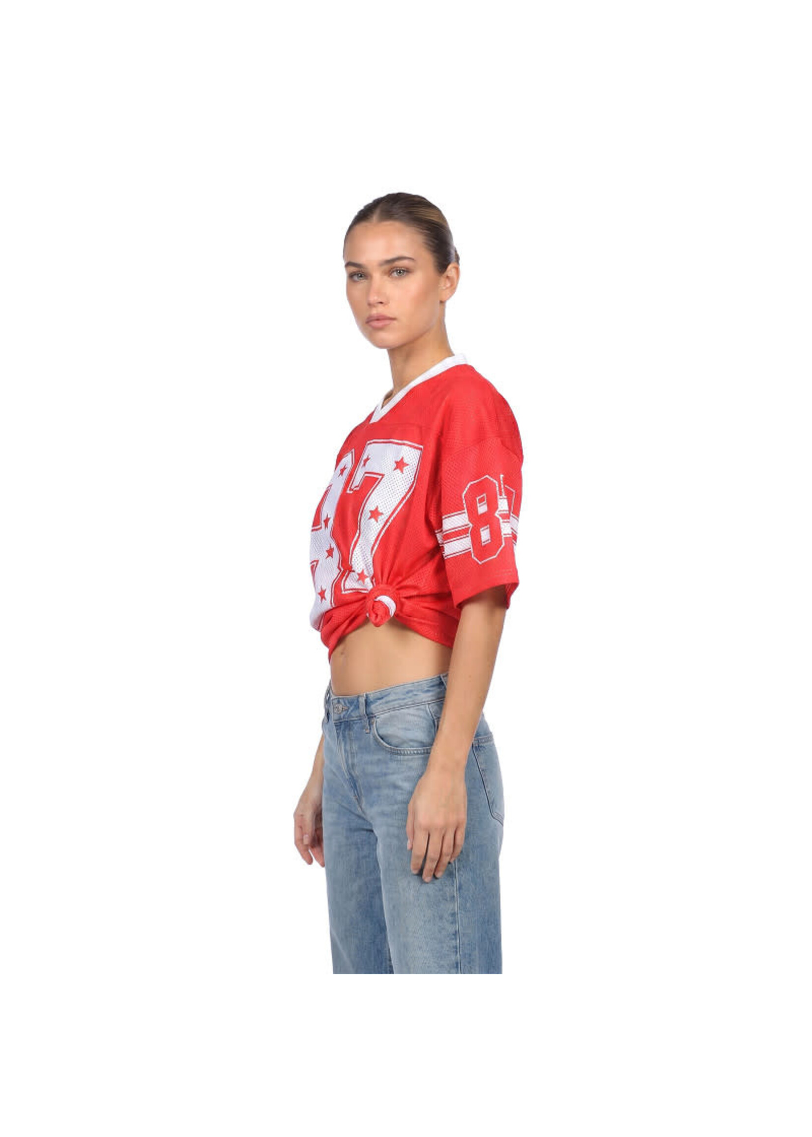 Wilbers & Wilbers Rood oversized ijshockeyshirt