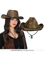 Fiestas Guirca Cowboyhoed met luipaardprint