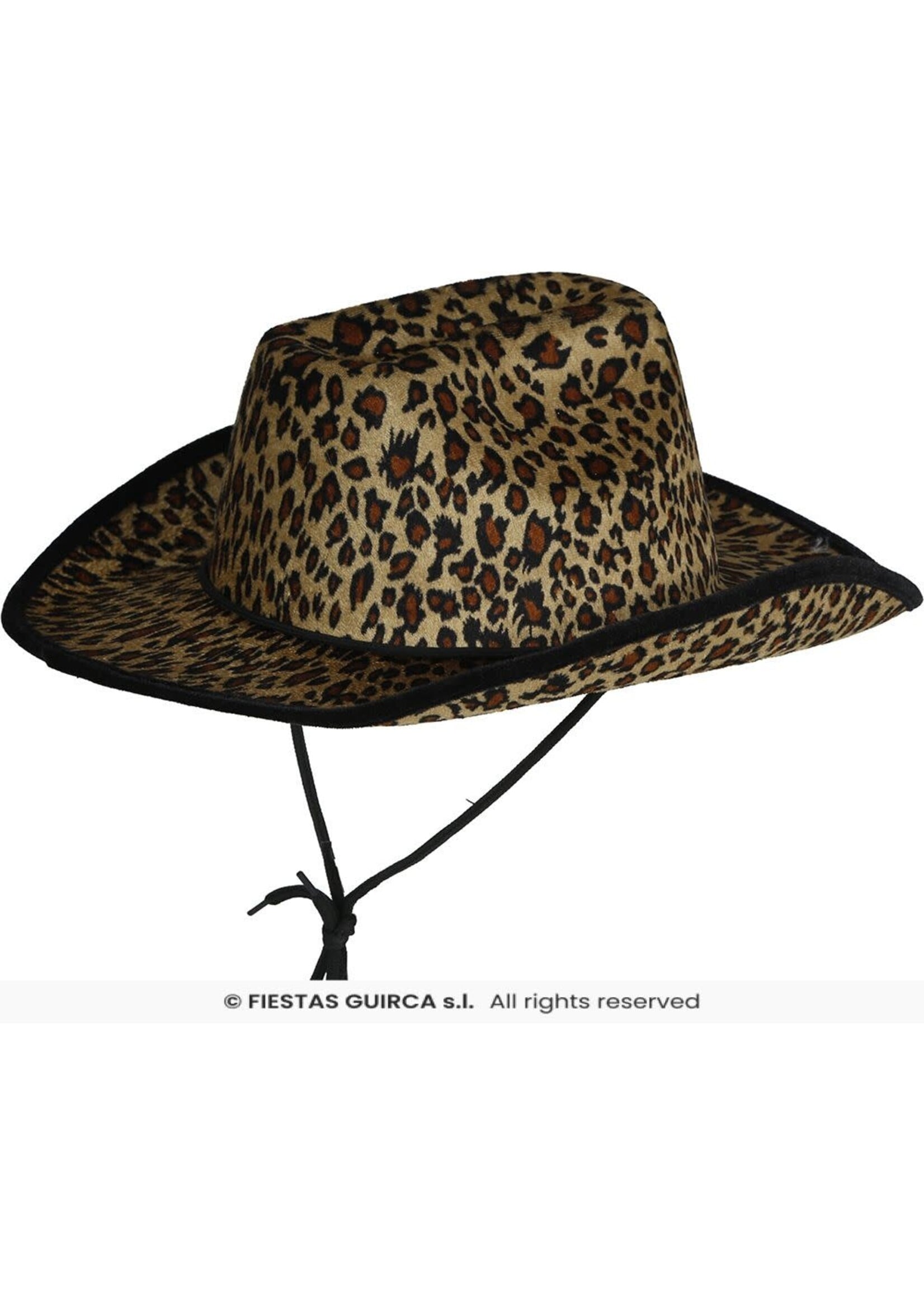 Fiestas Guirca Cowboyhoed met luipaardprint