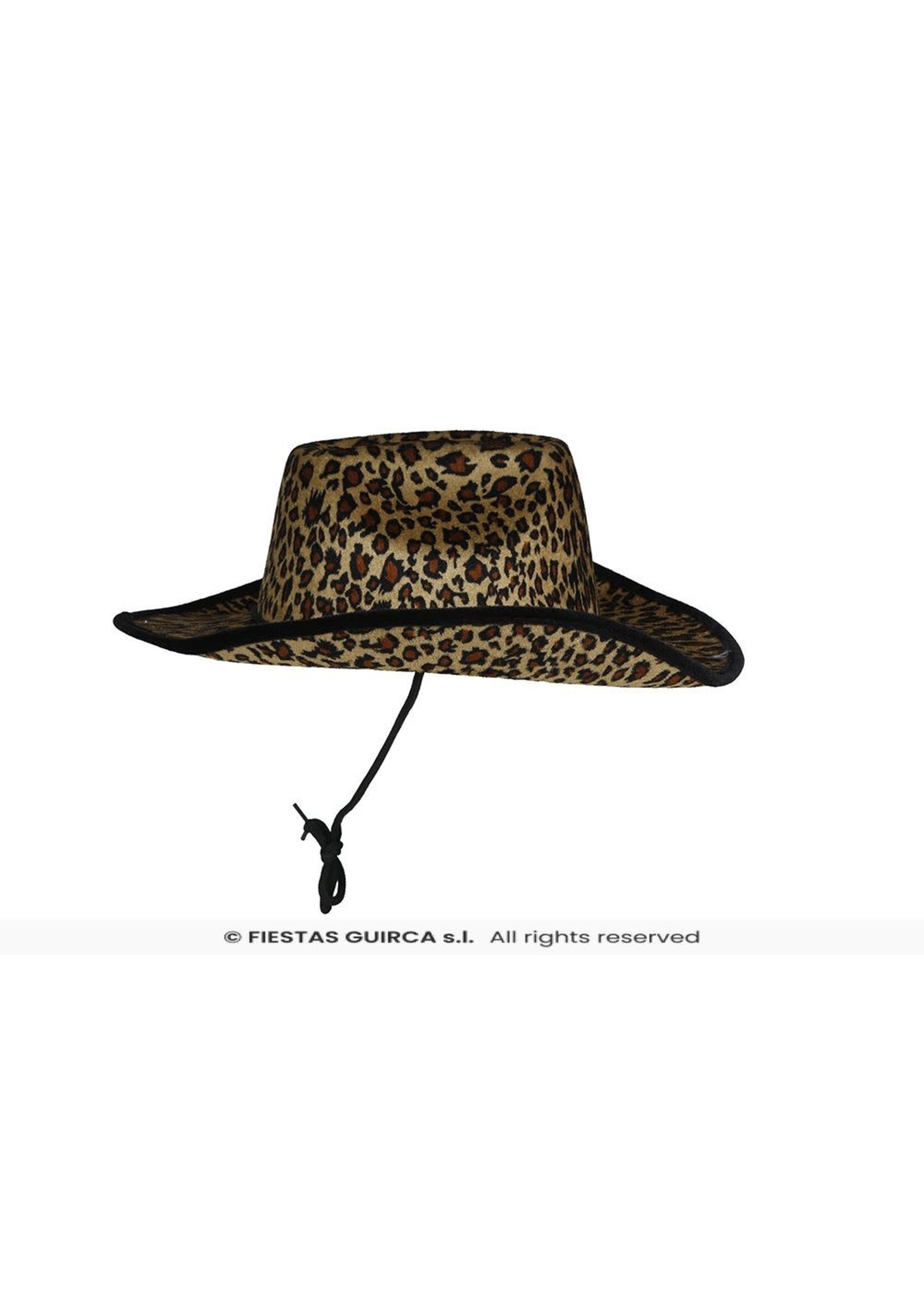 Fiestas Guirca Cowboyhoed met luipaardprint