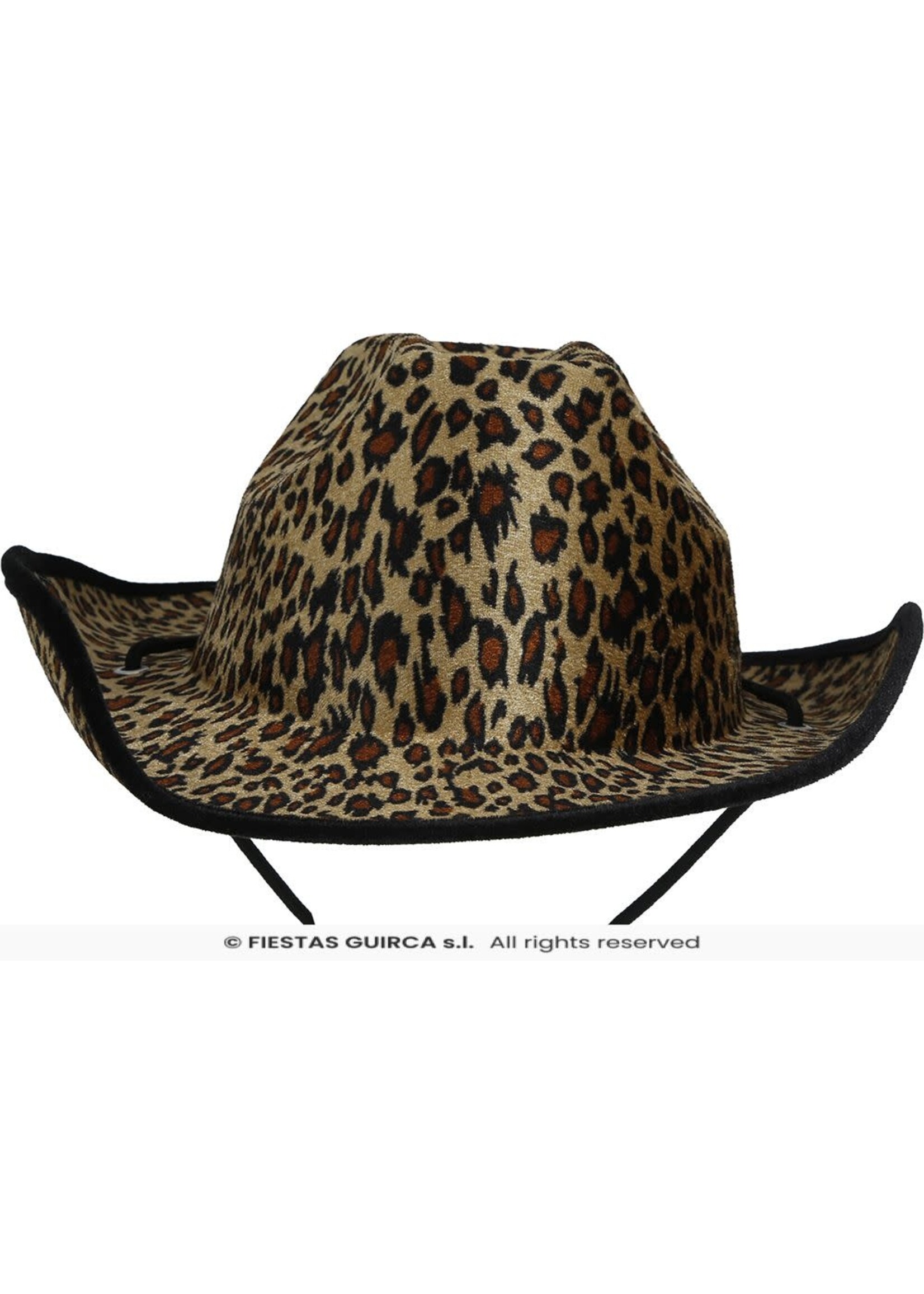 Fiestas Guirca Cowboyhoed met luipaardprint