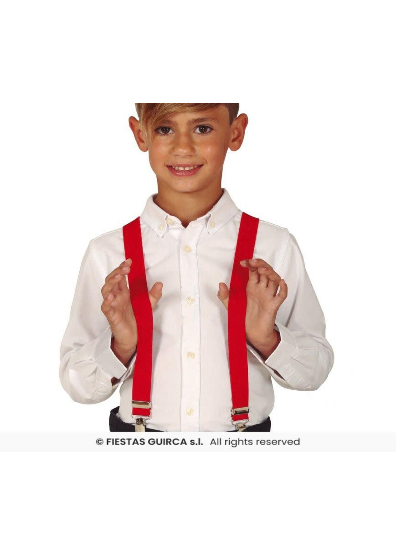 Fiestas Guirca Rode bretels voor kinderen