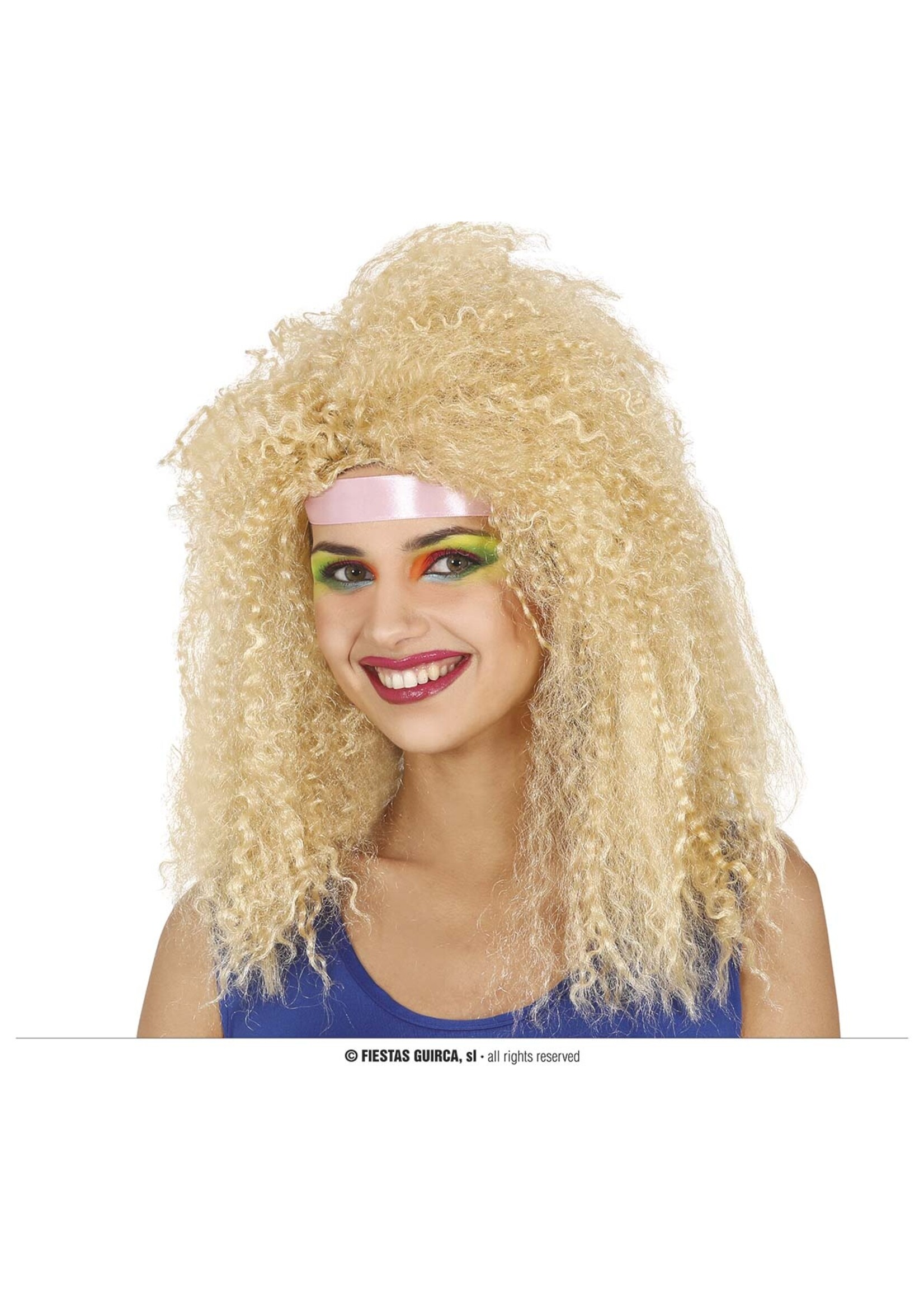 Fiestas Guirca Blonde pruik met krullen