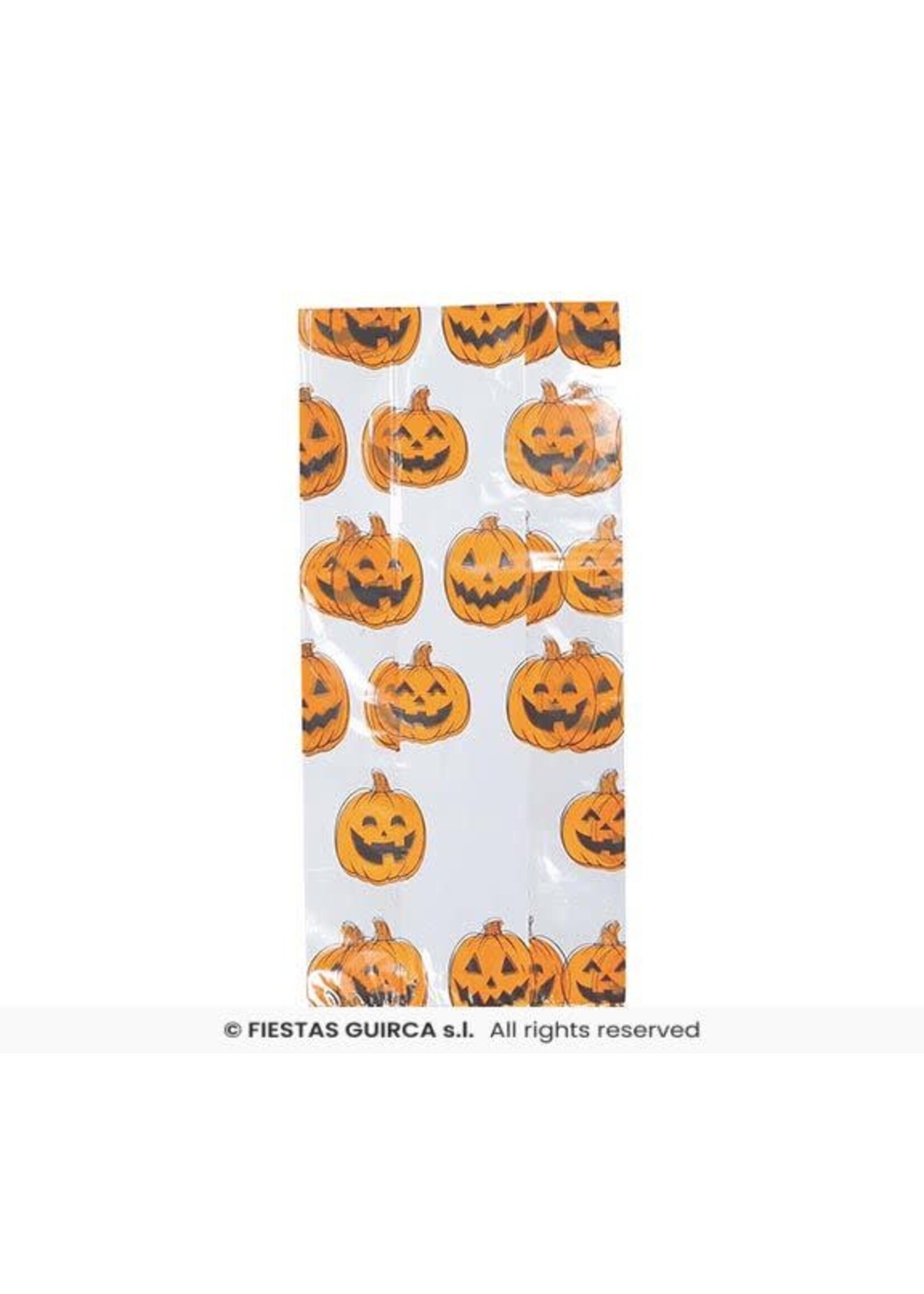 Fiestas Guirca Halloween snoepzakjes met pompoenen - 20 stuks