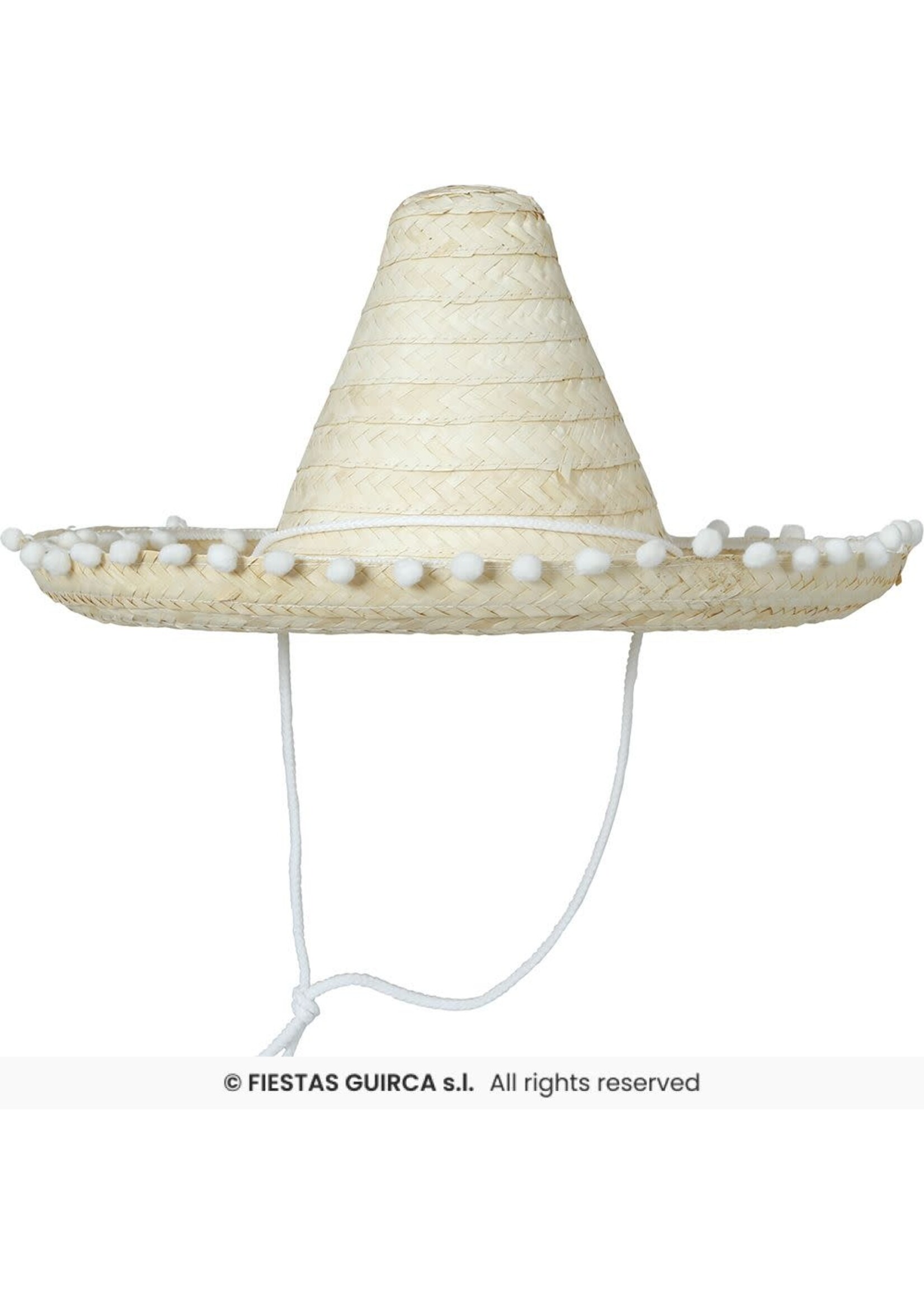 Fiestas Guirca Rieten sombrero 45 cm
