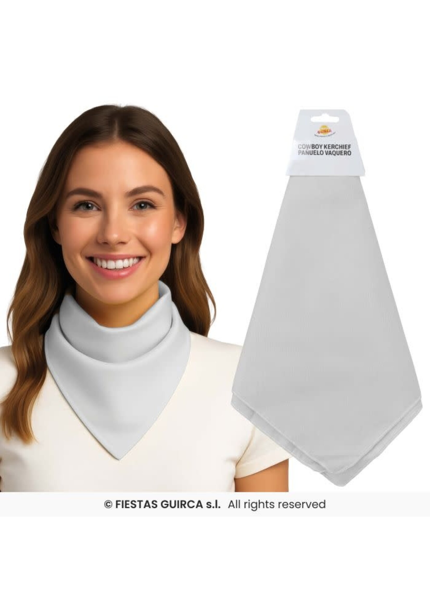 Fiestas Guirca Witte bandana