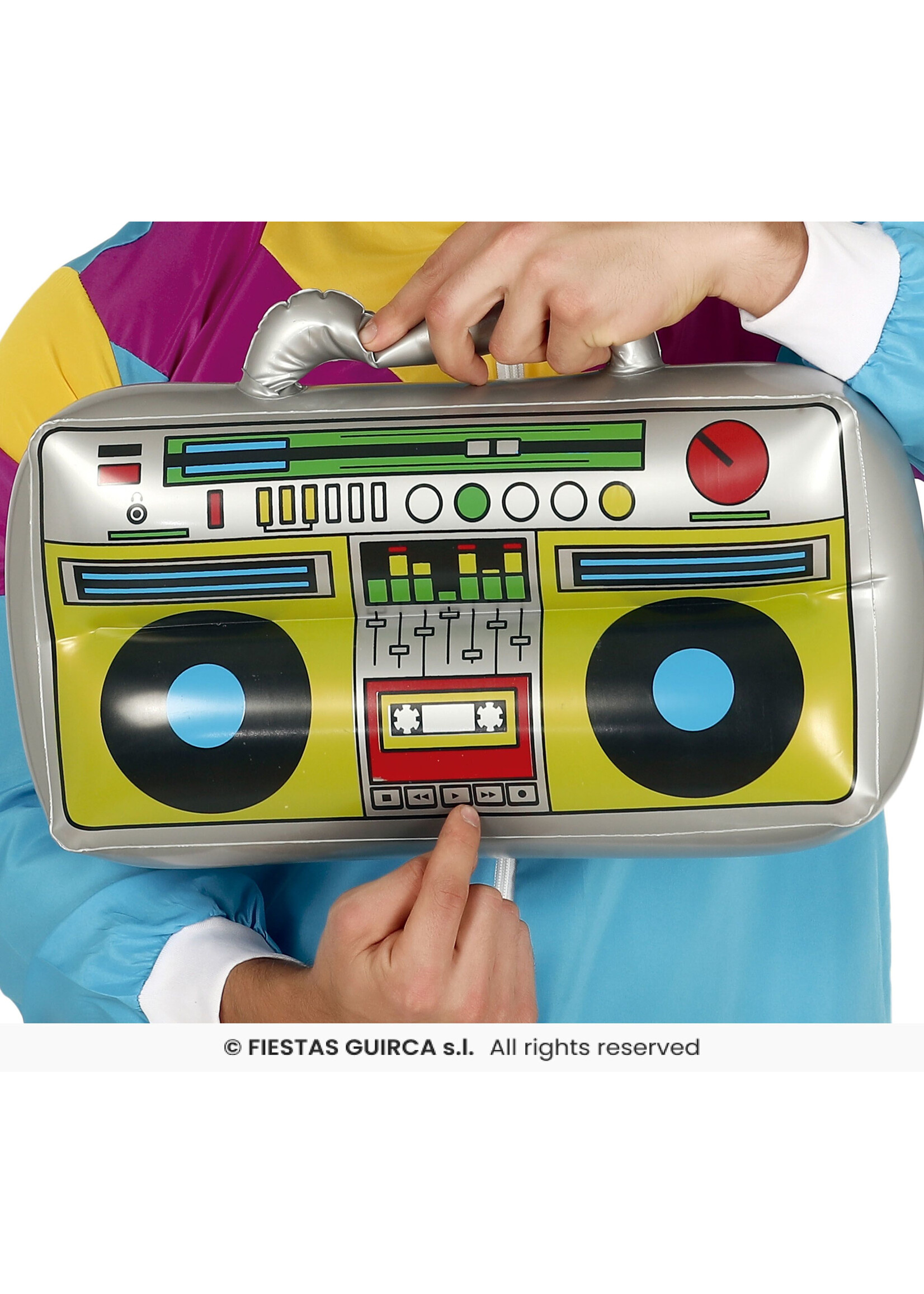 Fiestas Guirca Opblaasbare retro radio