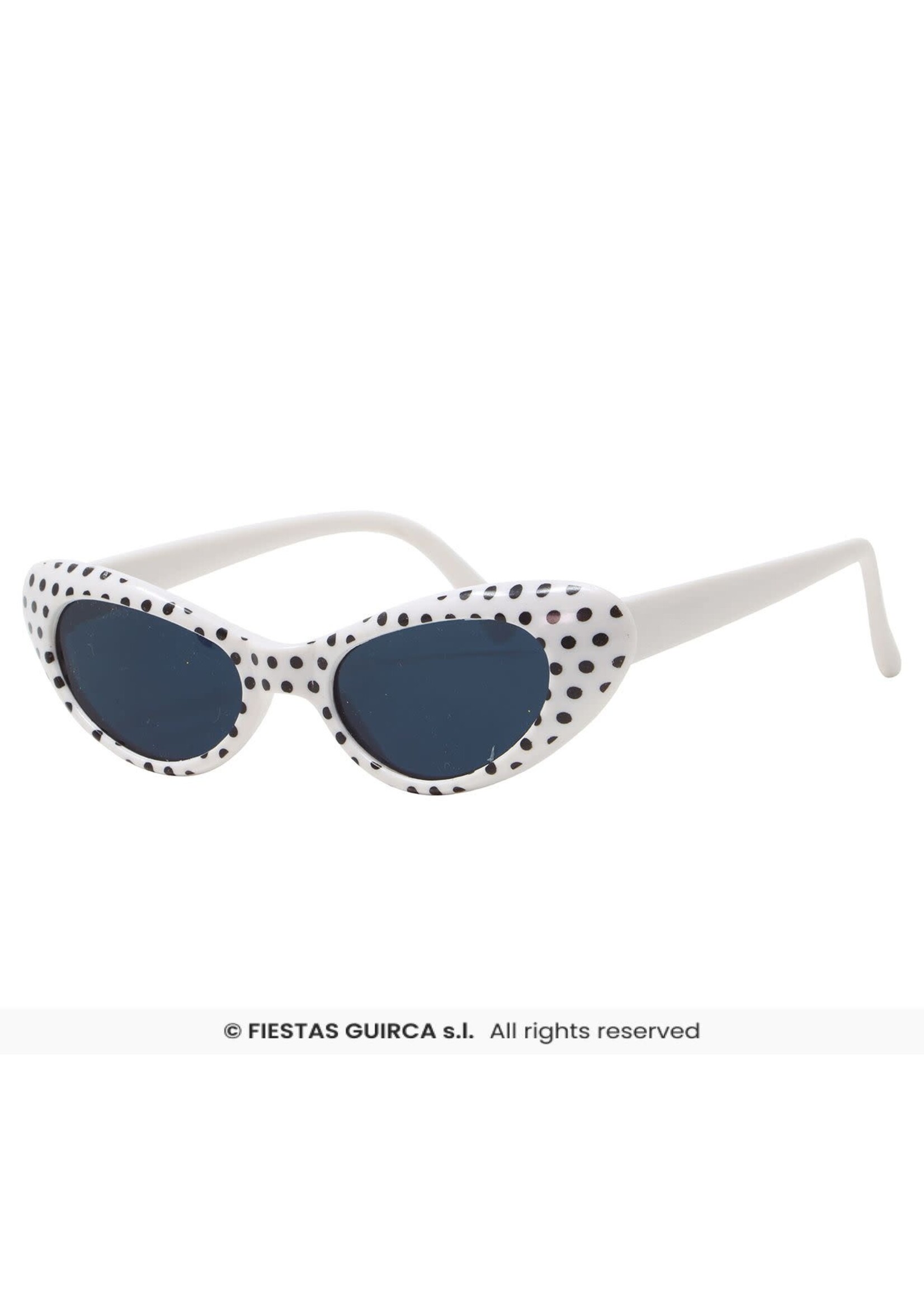 Fiestas Guirca Witte jaren 60-bril
