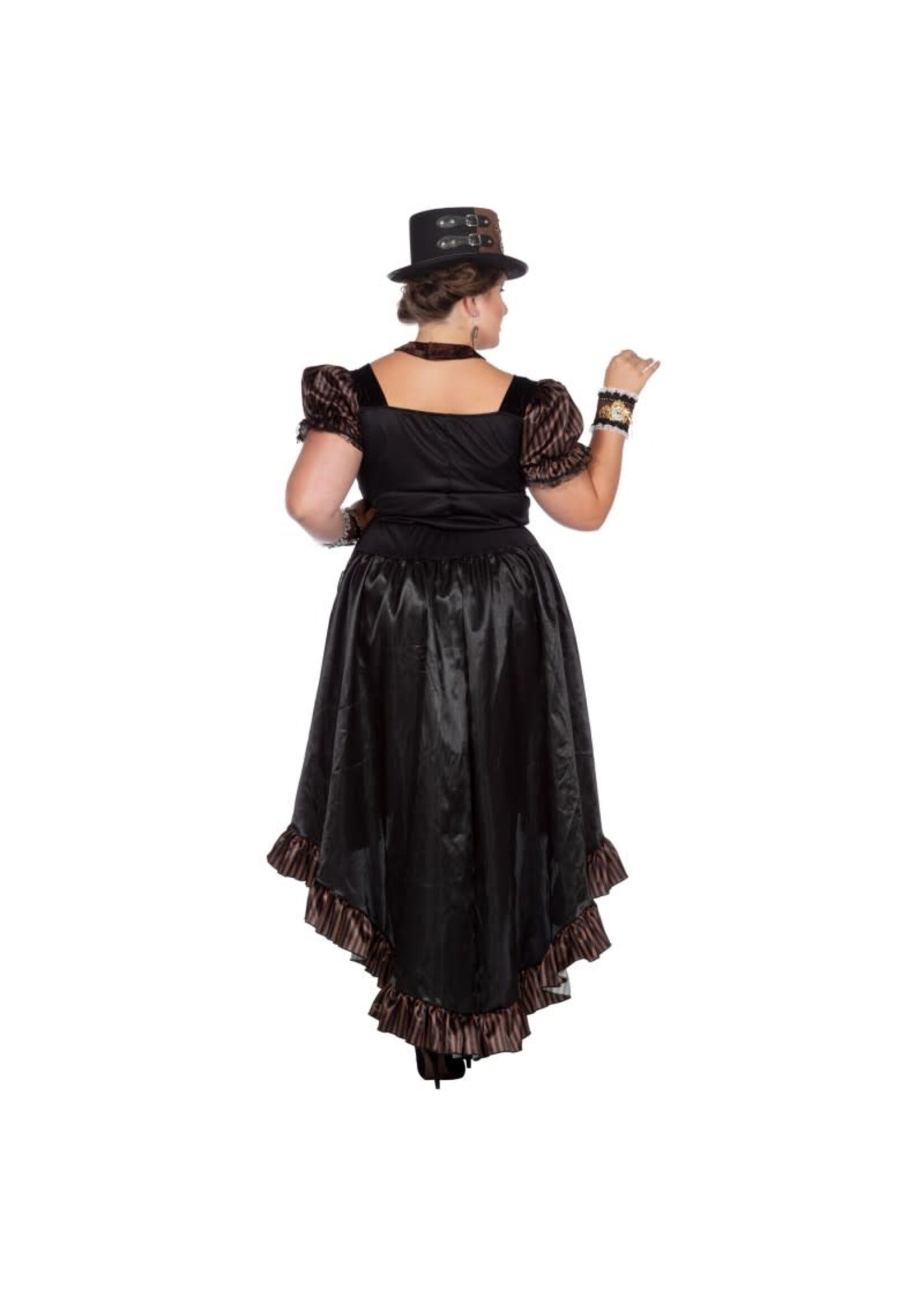 Wilbers & Wilbers Jurk Steampunk  zwart