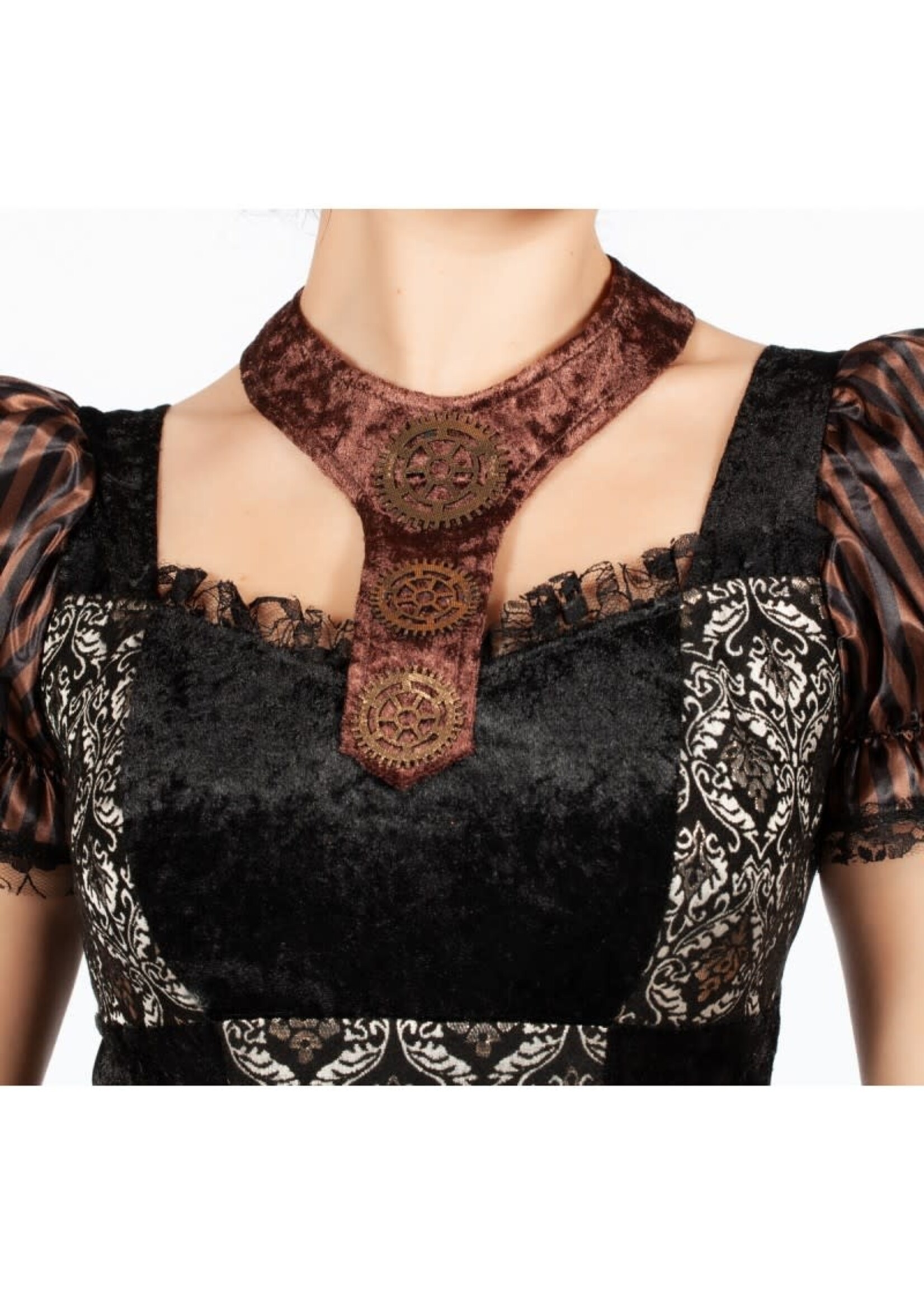 Wilbers & Wilbers Jurk Steampunk  zwart