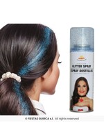 Fiestas Guirca Lichtblauwe glitter haarspray
