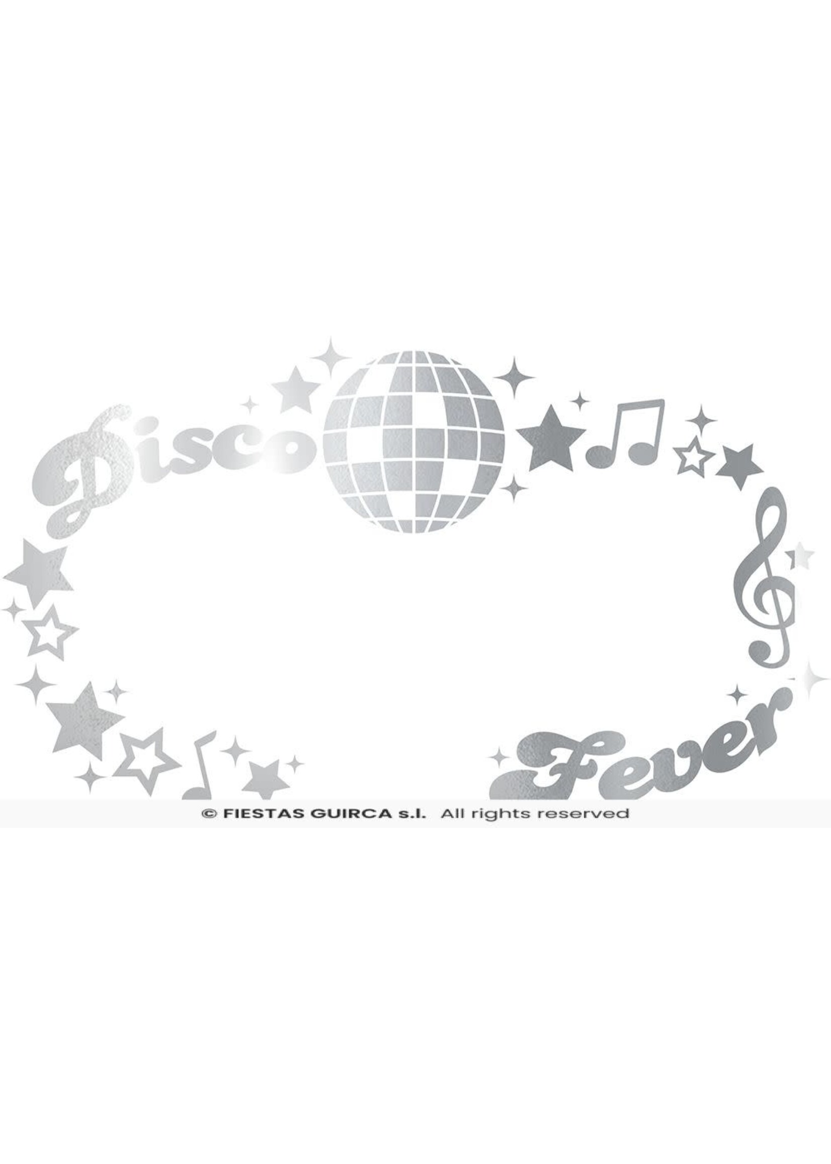 Fiestas Guirca Disco gezichtssticker