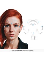 Fiestas Guirca Futuristische plaktattoos
