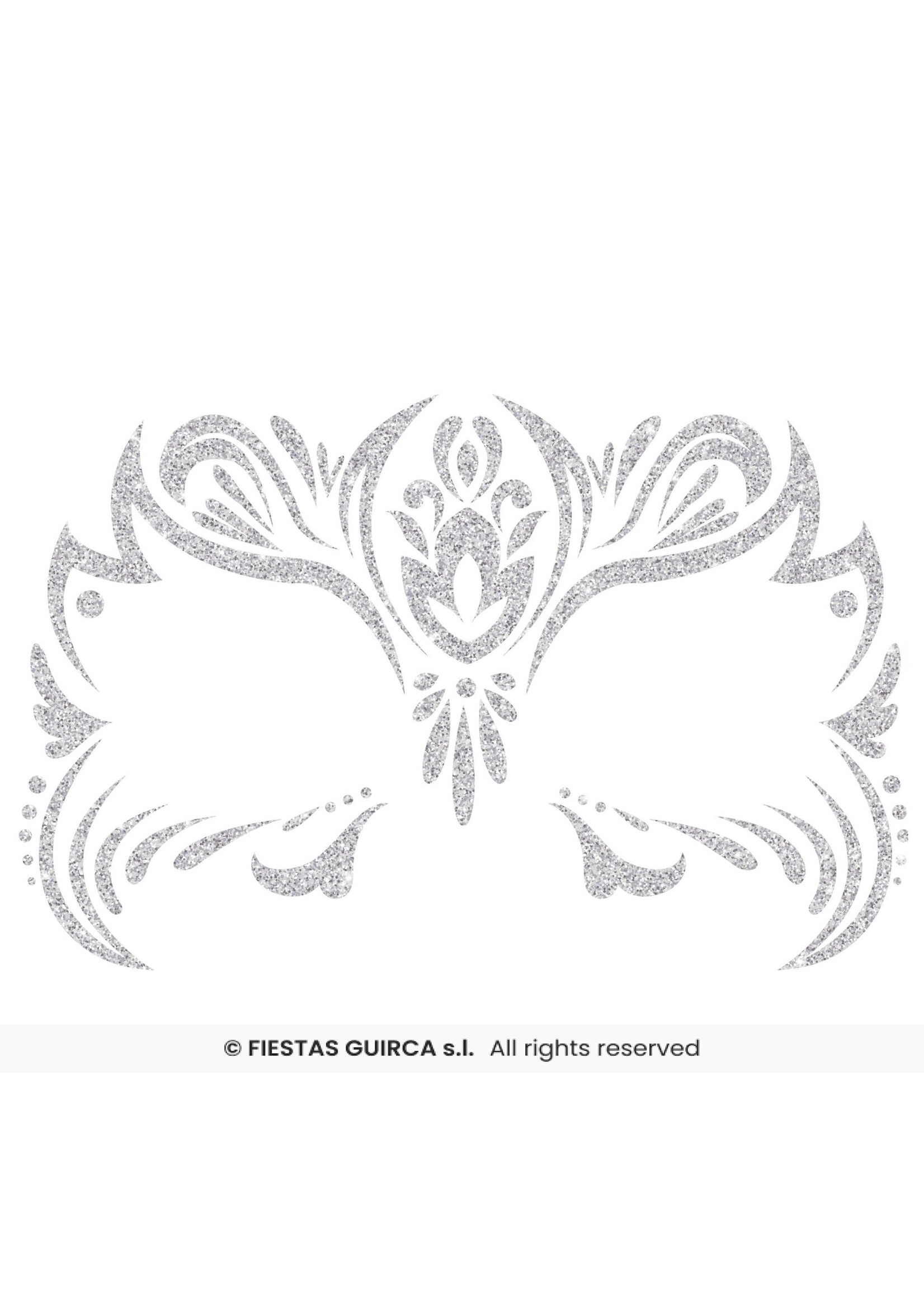 Fiestas Guirca Fantasy gezichtssticker met glittereffect