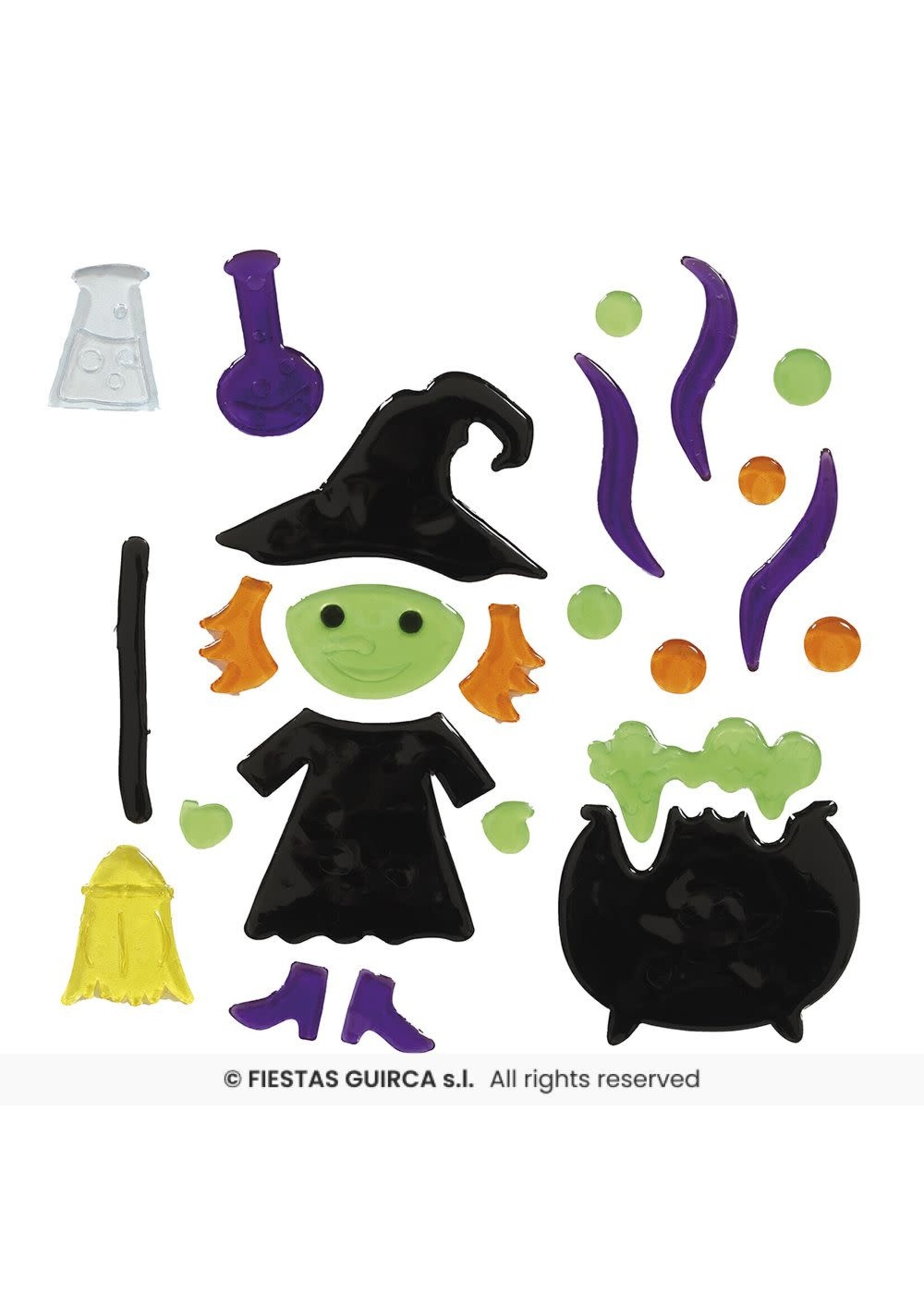 Fiestas Guirca Halloween geldecoratie heks