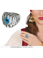 Fiestas Guirca Metalen ring met oogbal