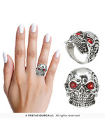Fiestas Guirca Metalen ring met doodskop