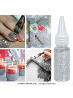 Fiestas Guirca Biologisch afbreekbare zilveren glitter 10 gram