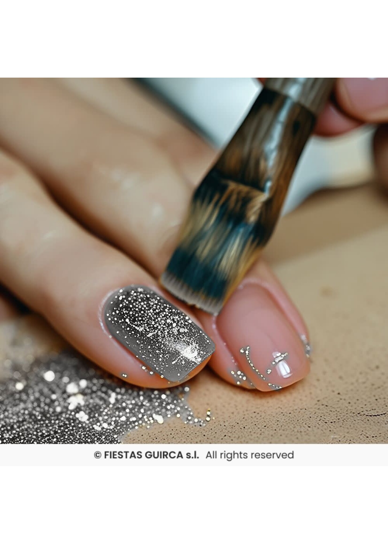 Fiestas Guirca Biologisch afbreekbare zilveren glitter 10 gram