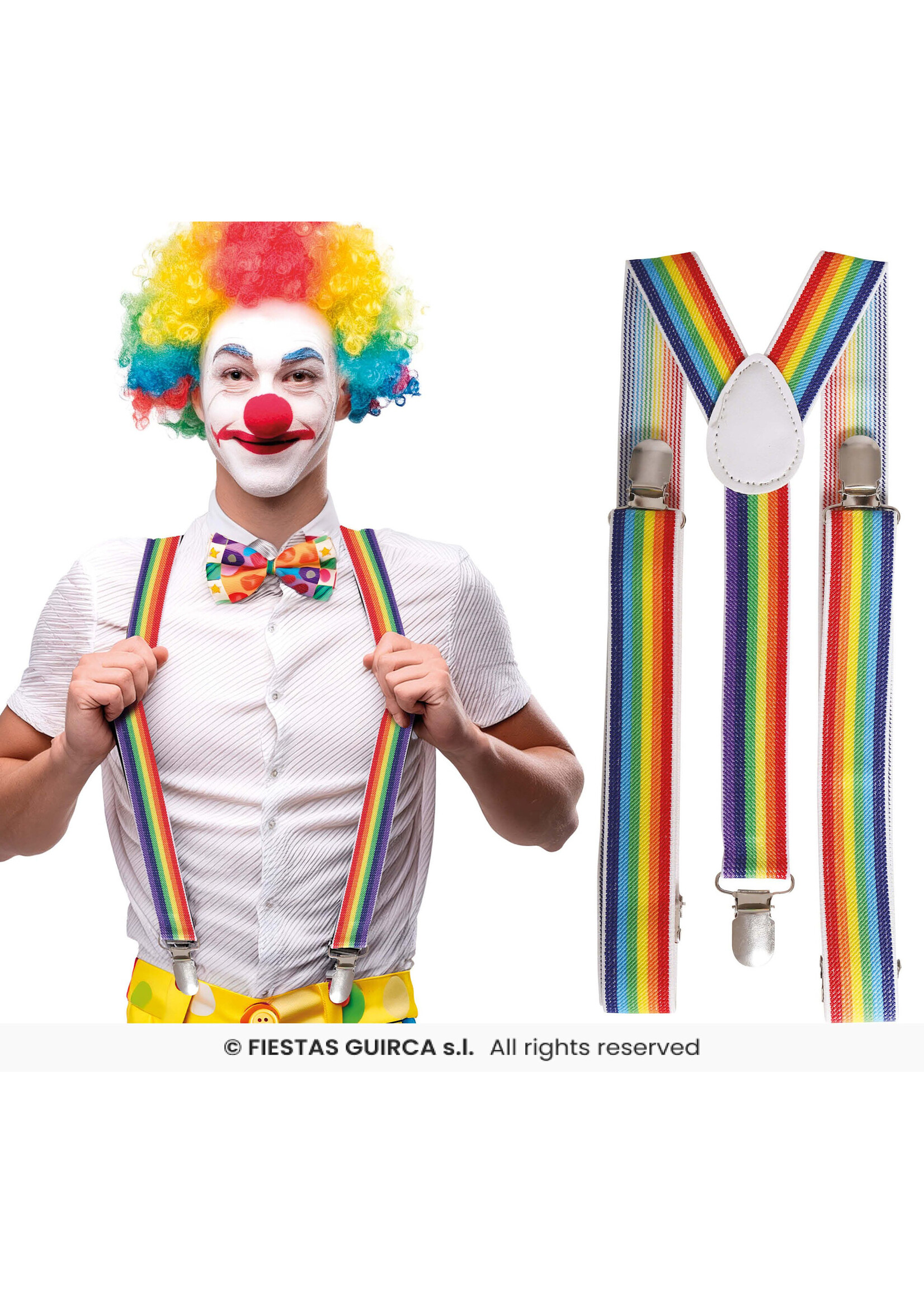 Fiestas Guirca Regenboog bretels