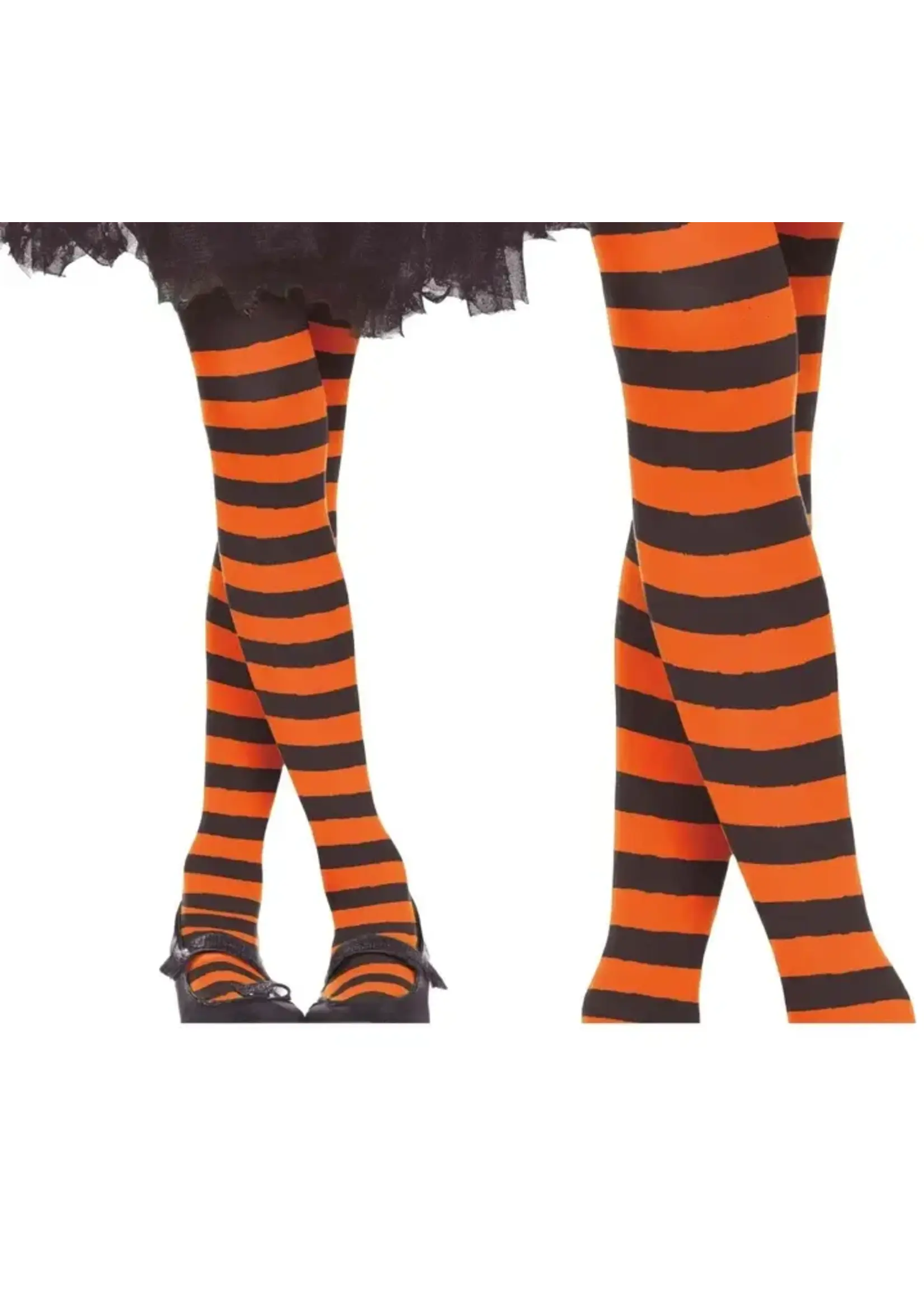 Fiestas Guirca Oranje en zwart gestreepte kinderpanty