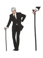 Fiestas Guirca Zwarte opa wandelstok