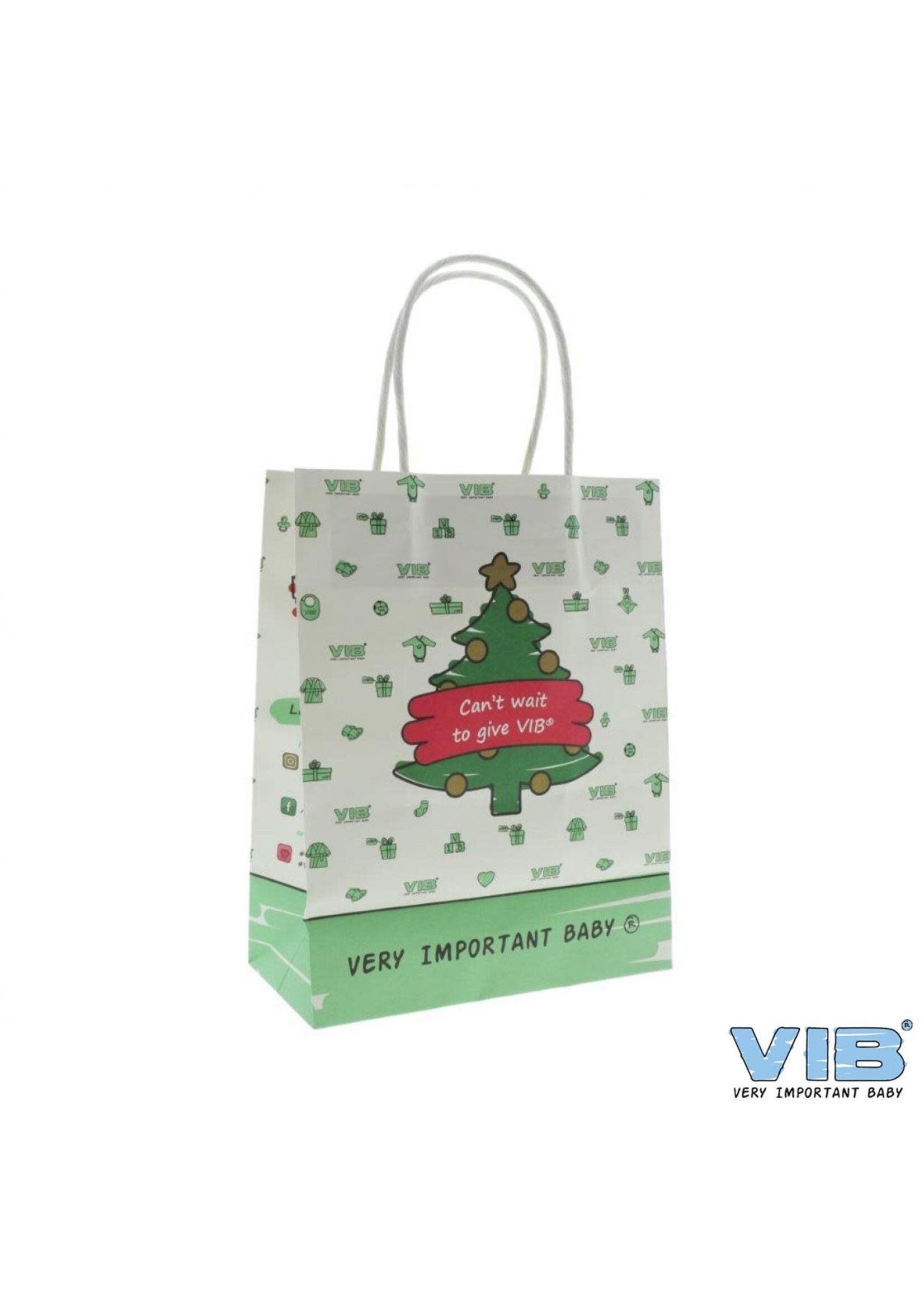 Feestkleding Breda VIB papieren kersttasje