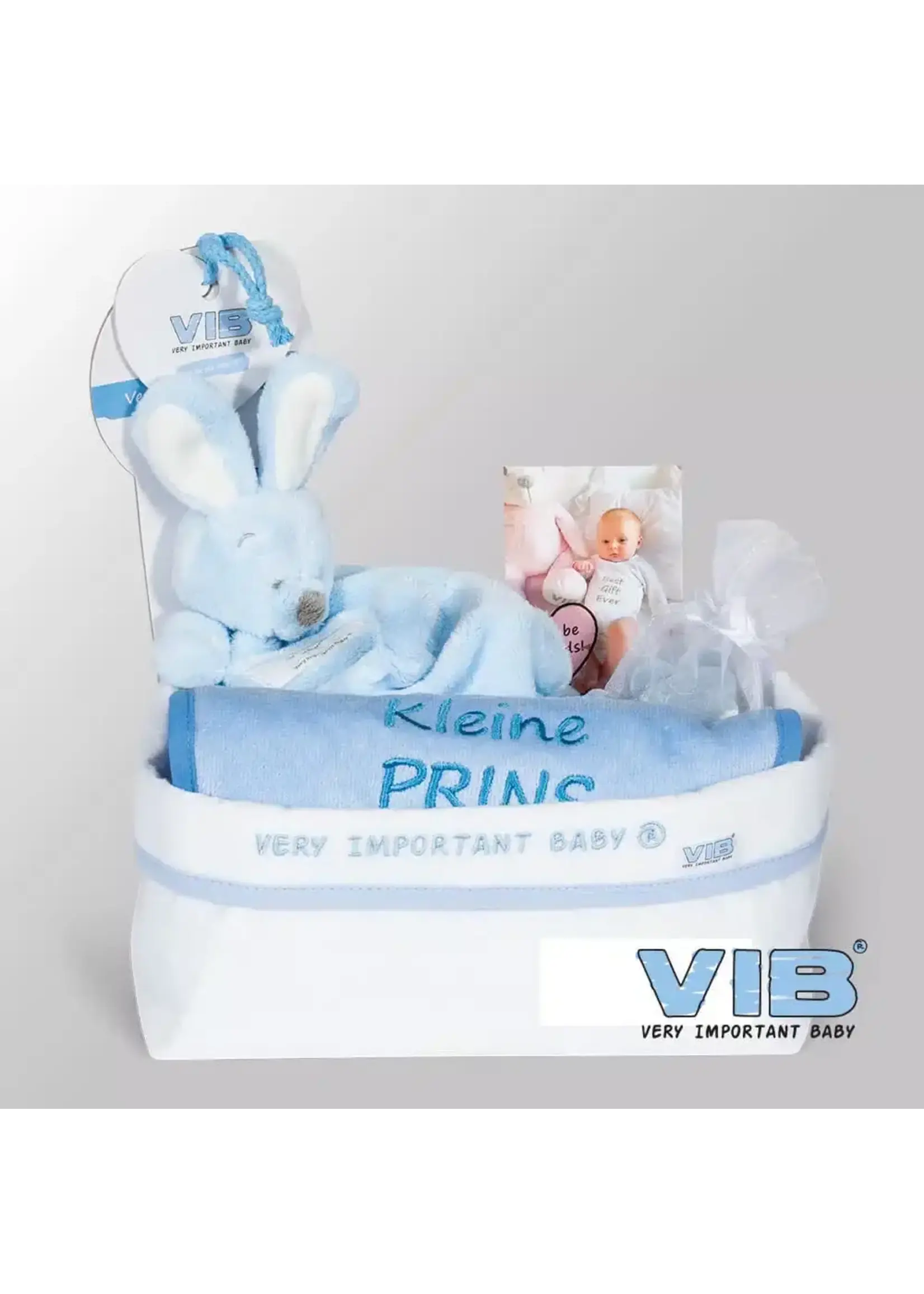 Feestkleding Breda Giftset commodemandje blauw