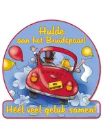 Feestkleding Breda Hulde aan het bruidspaar huldeschild