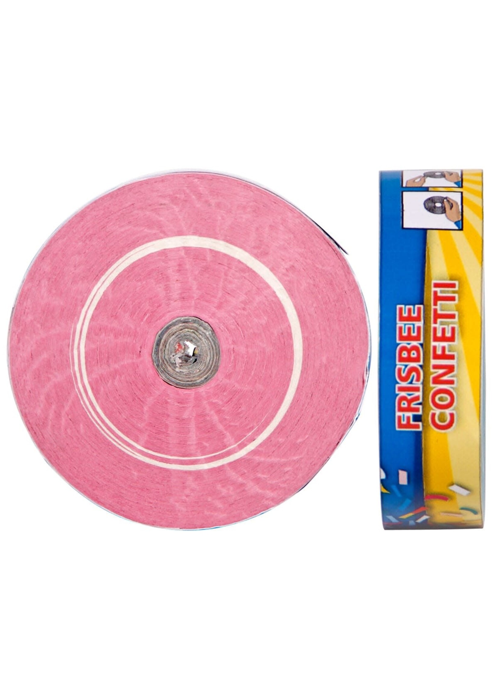 Folat Set van 2 roze frisbee confetti