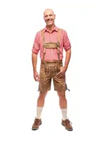 Samex Lederhosen Luuk kort bruin (Wildleder)