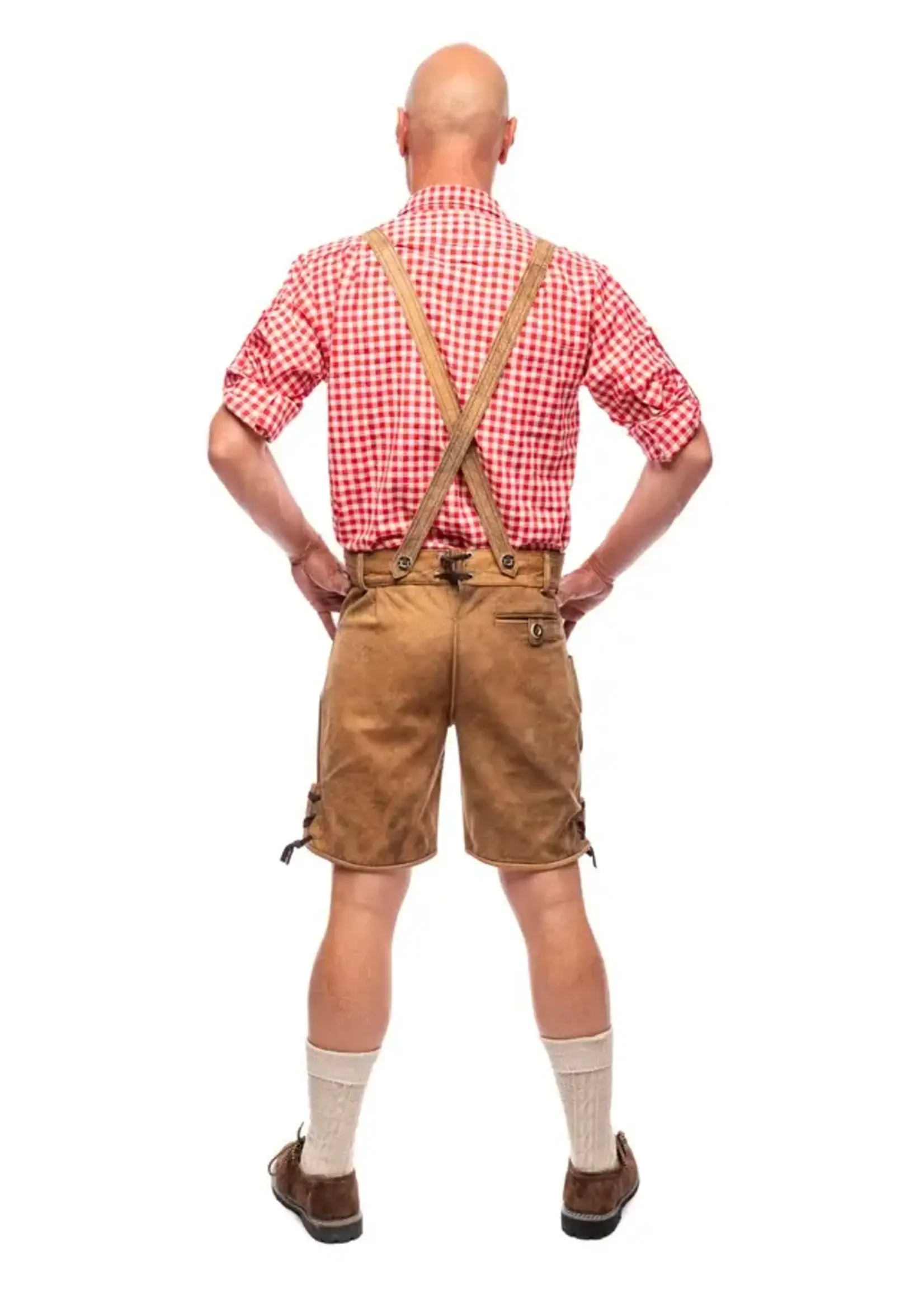Samex Lederhosen Luuk kort bruin (Wildleder)