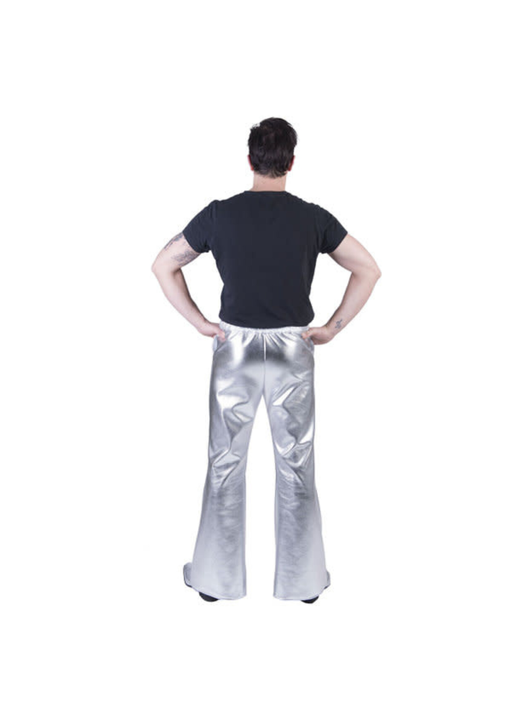 Feestkleding Breda Disco Fever broek zilver heren