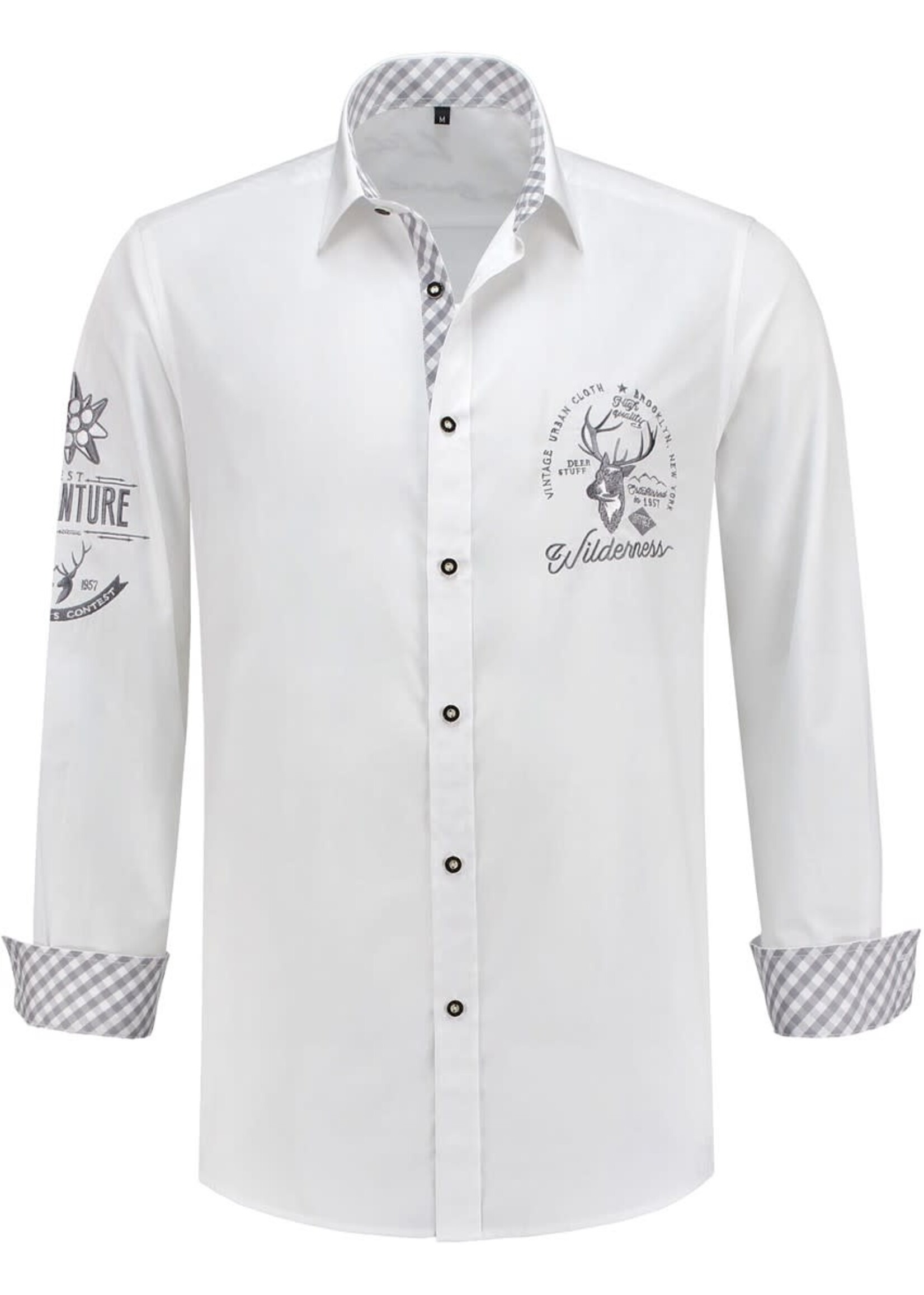 Feestkleding Breda Tirolerblouse wit luxe