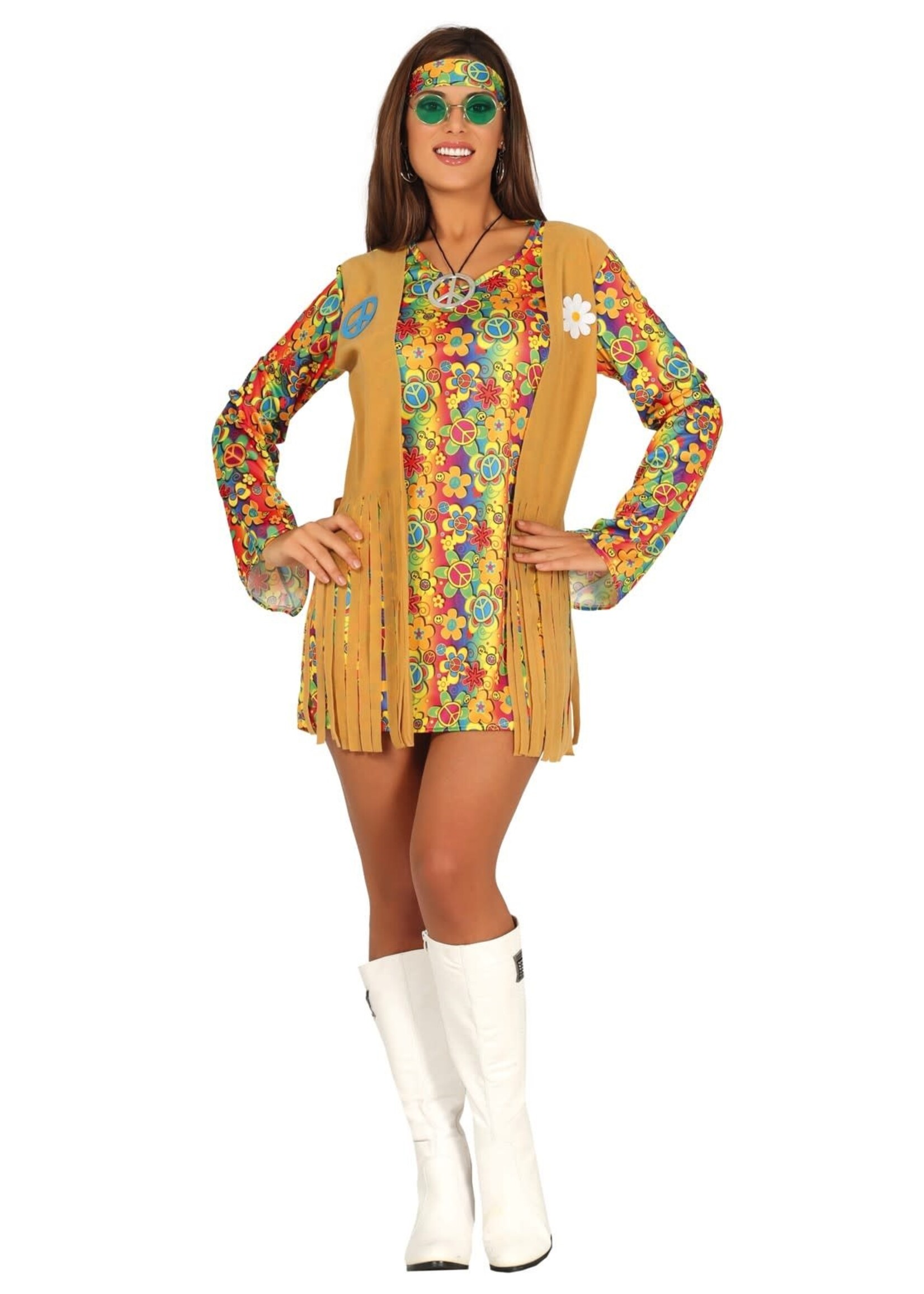 Feestkleding Breda Kostuum Hippie dame