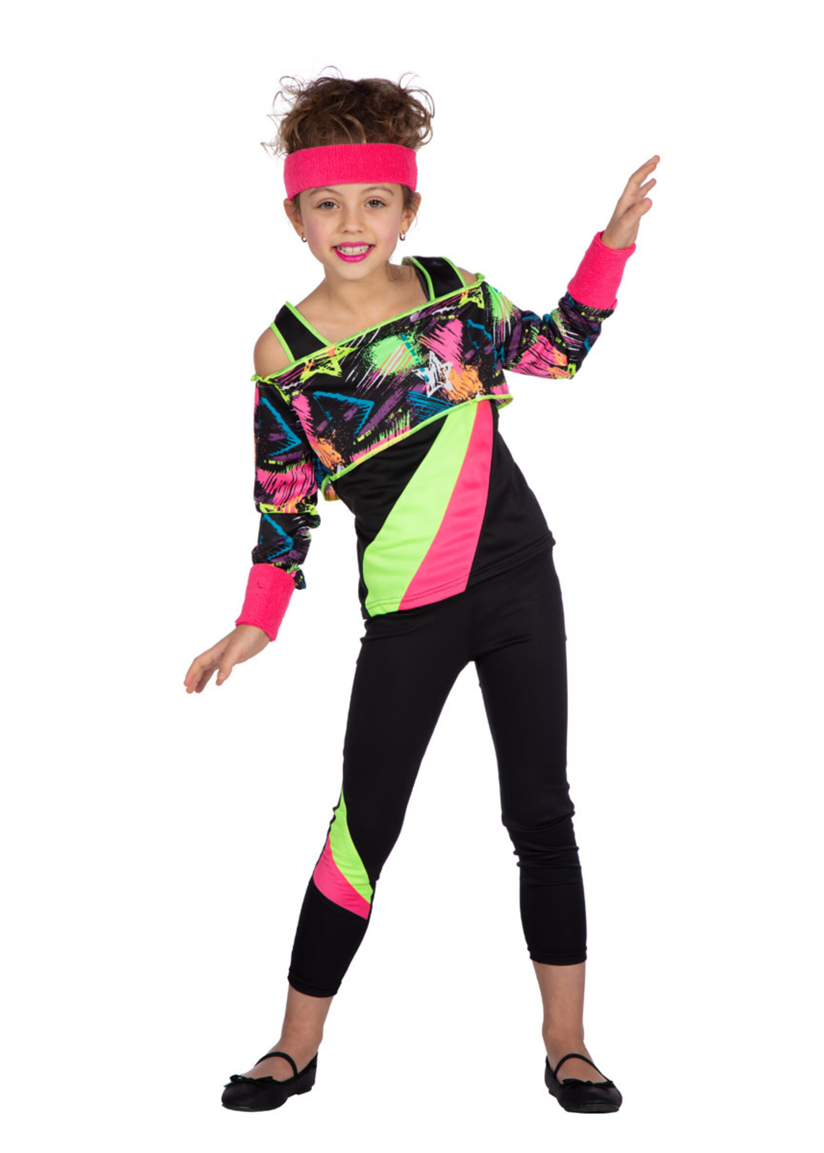 Feestkleding Breda Retro arobic fitness girl kind