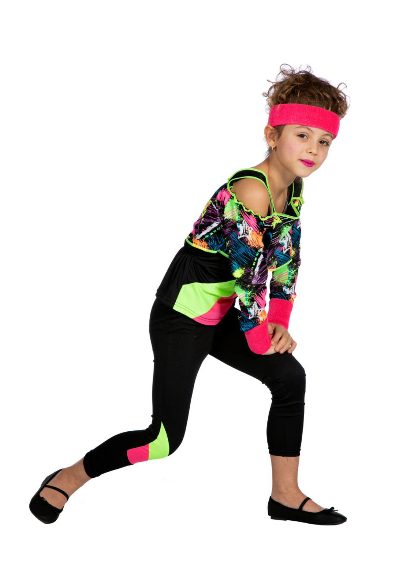 Feestkleding Breda Retro arobic fitness girl kind