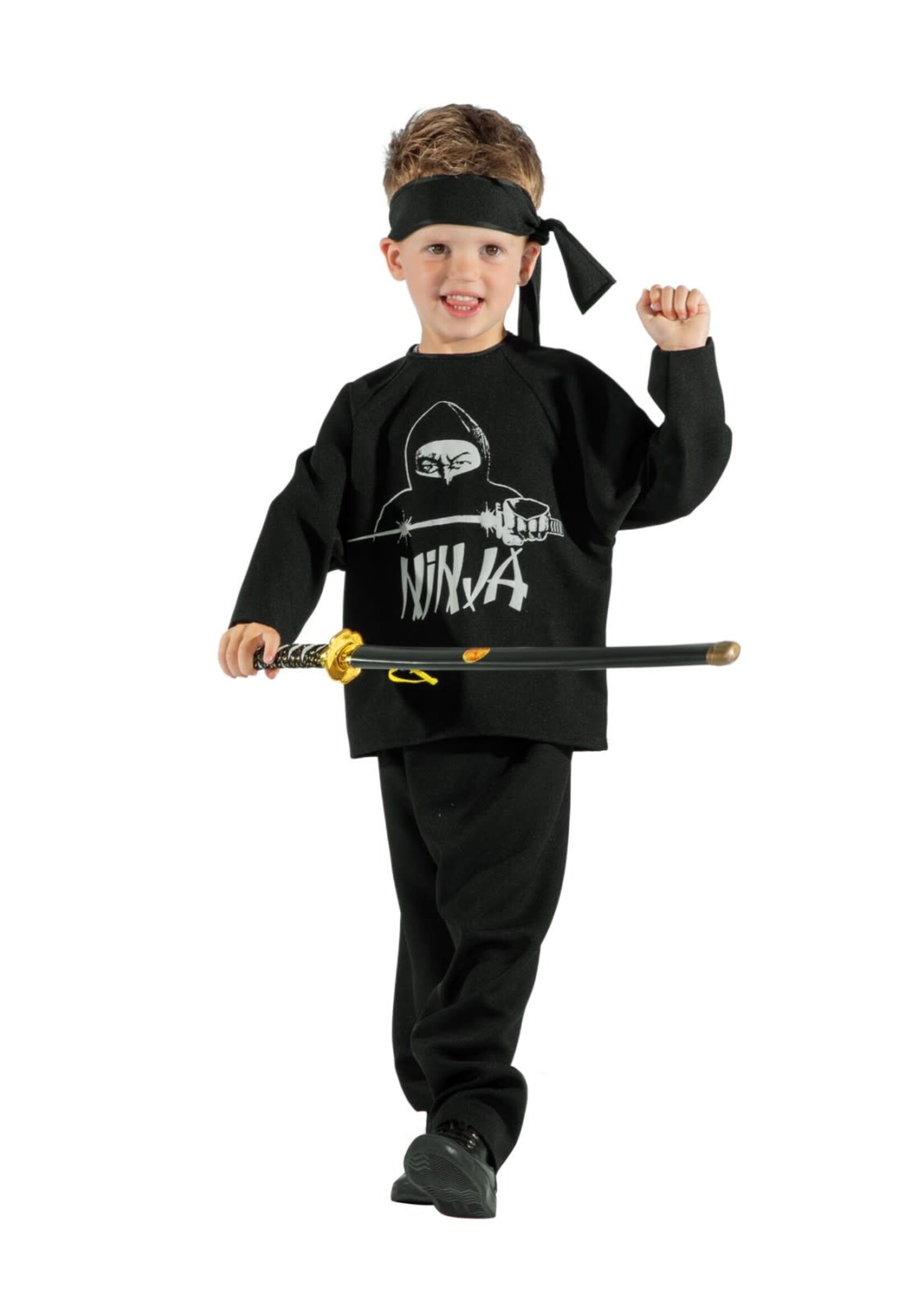 Feestkleding Breda Kinderkostuum Black Ninja