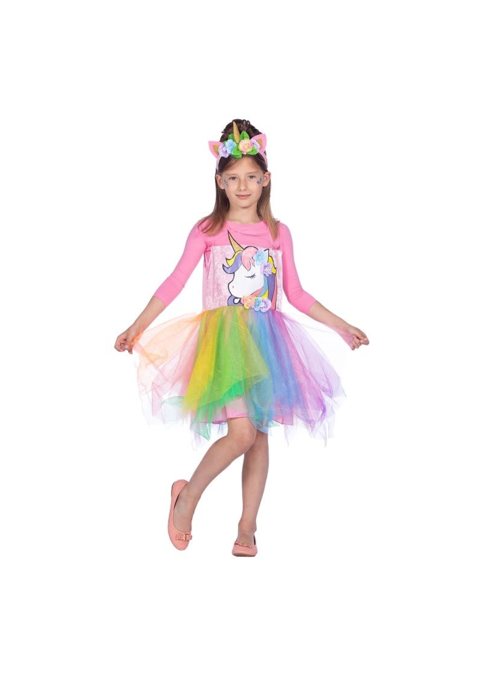 Feestkleding Breda Eenhoorn jurkje met diadeem