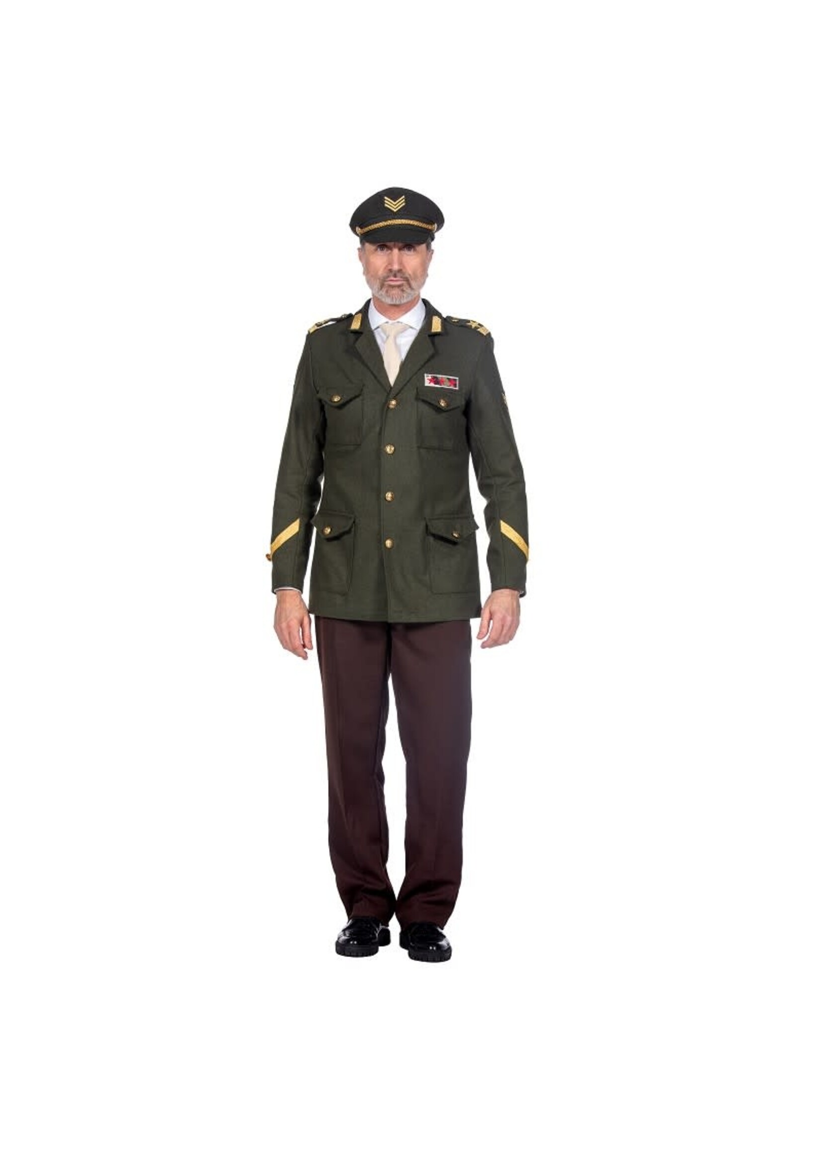 Feestkleding Breda Luxe legerofficiers jas