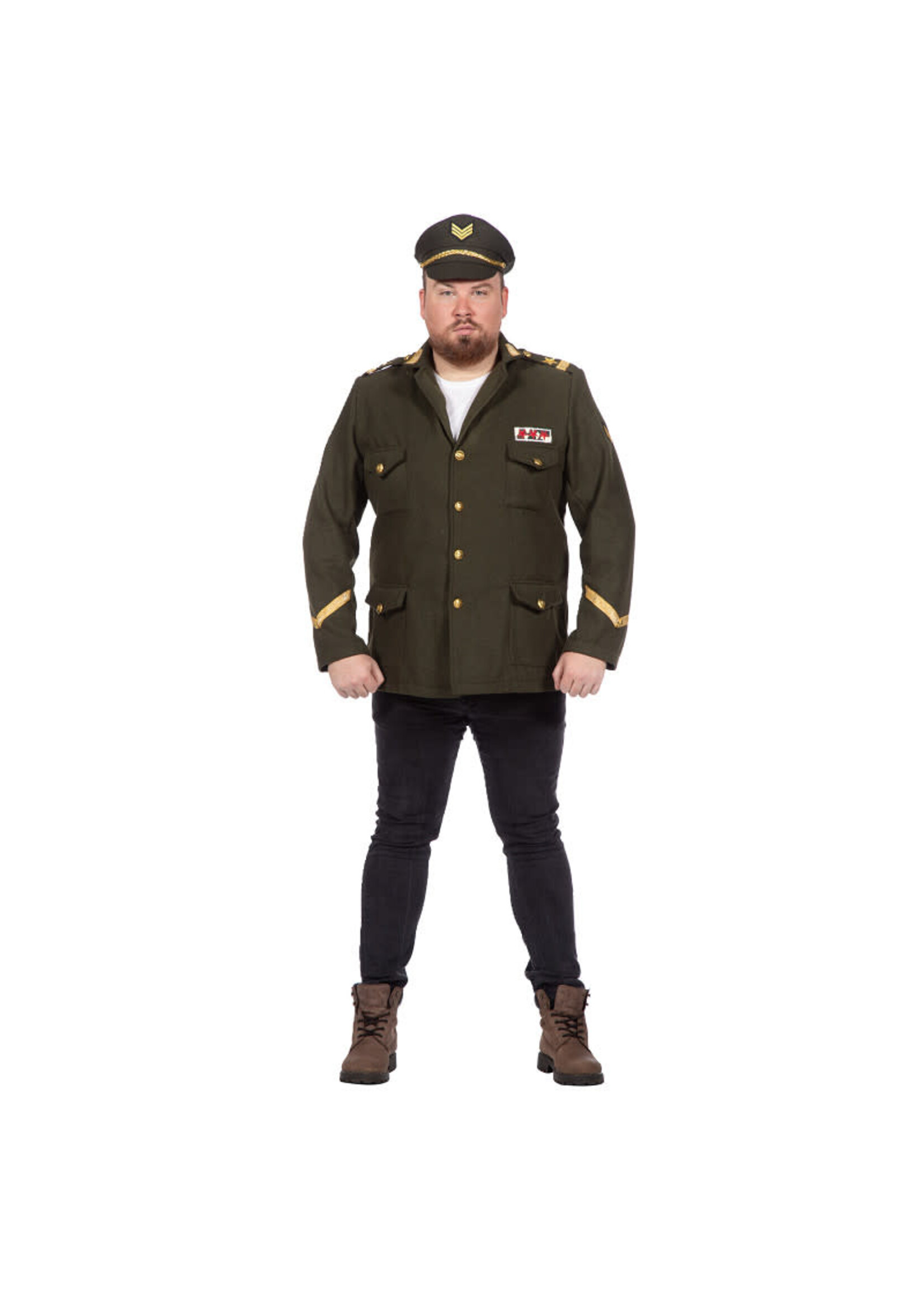 Feestkleding Breda Luxe legerofficiers jas