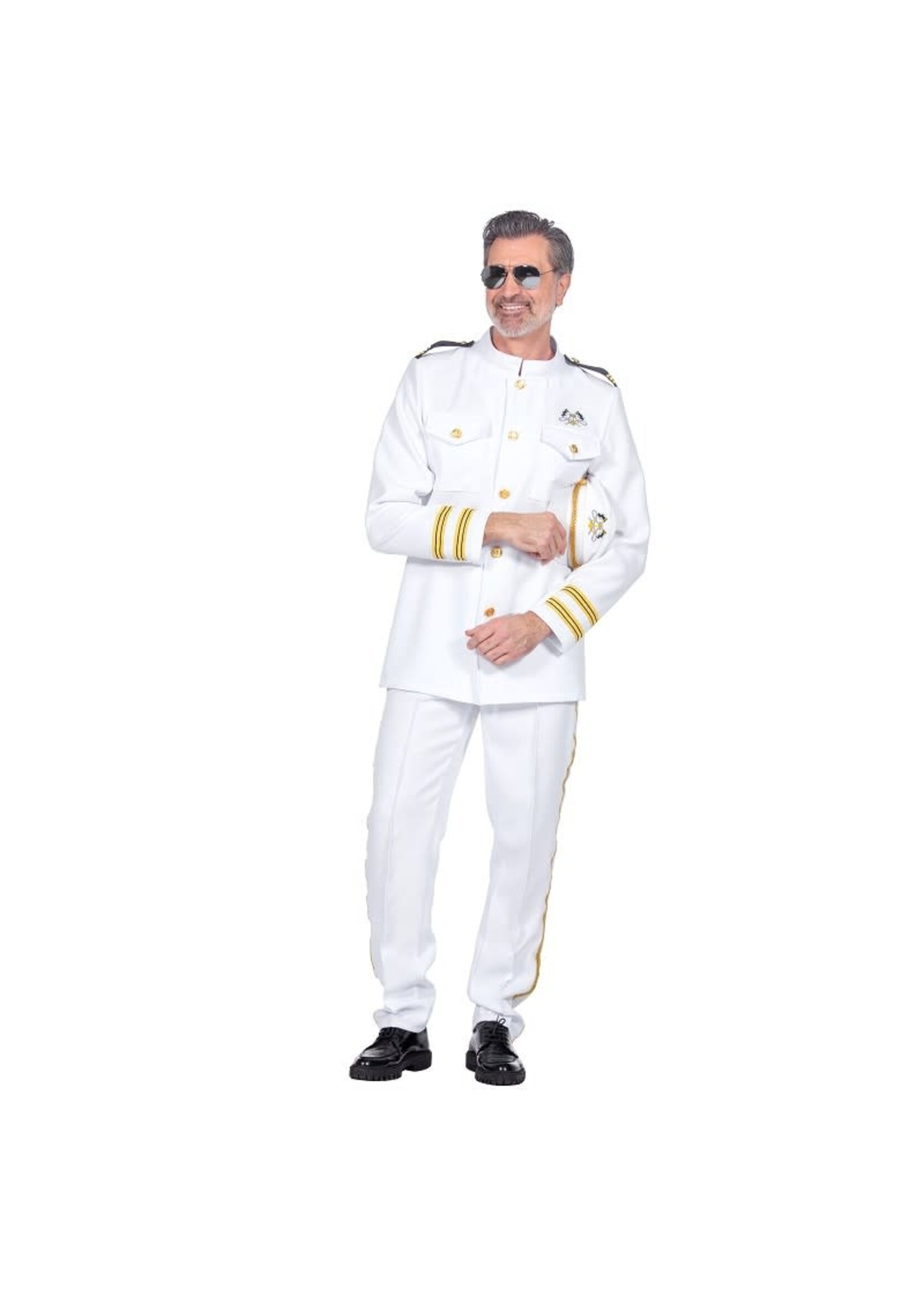Feestkleding Breda Luxe navy officier kostuum