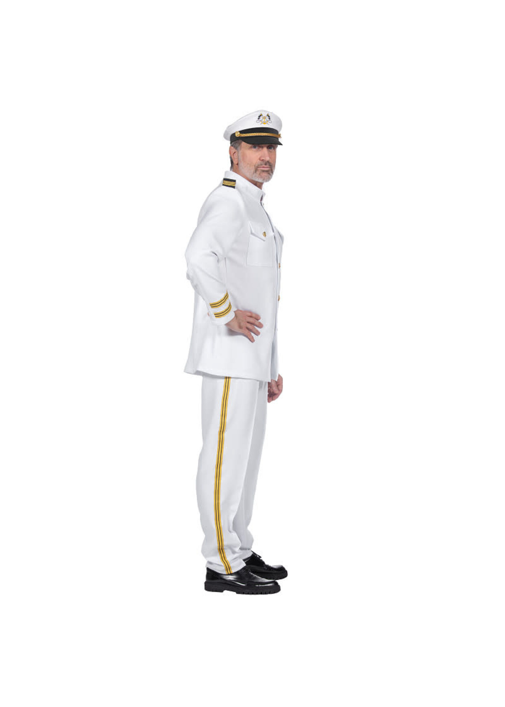 Feestkleding Breda Luxe navy officier kostuum