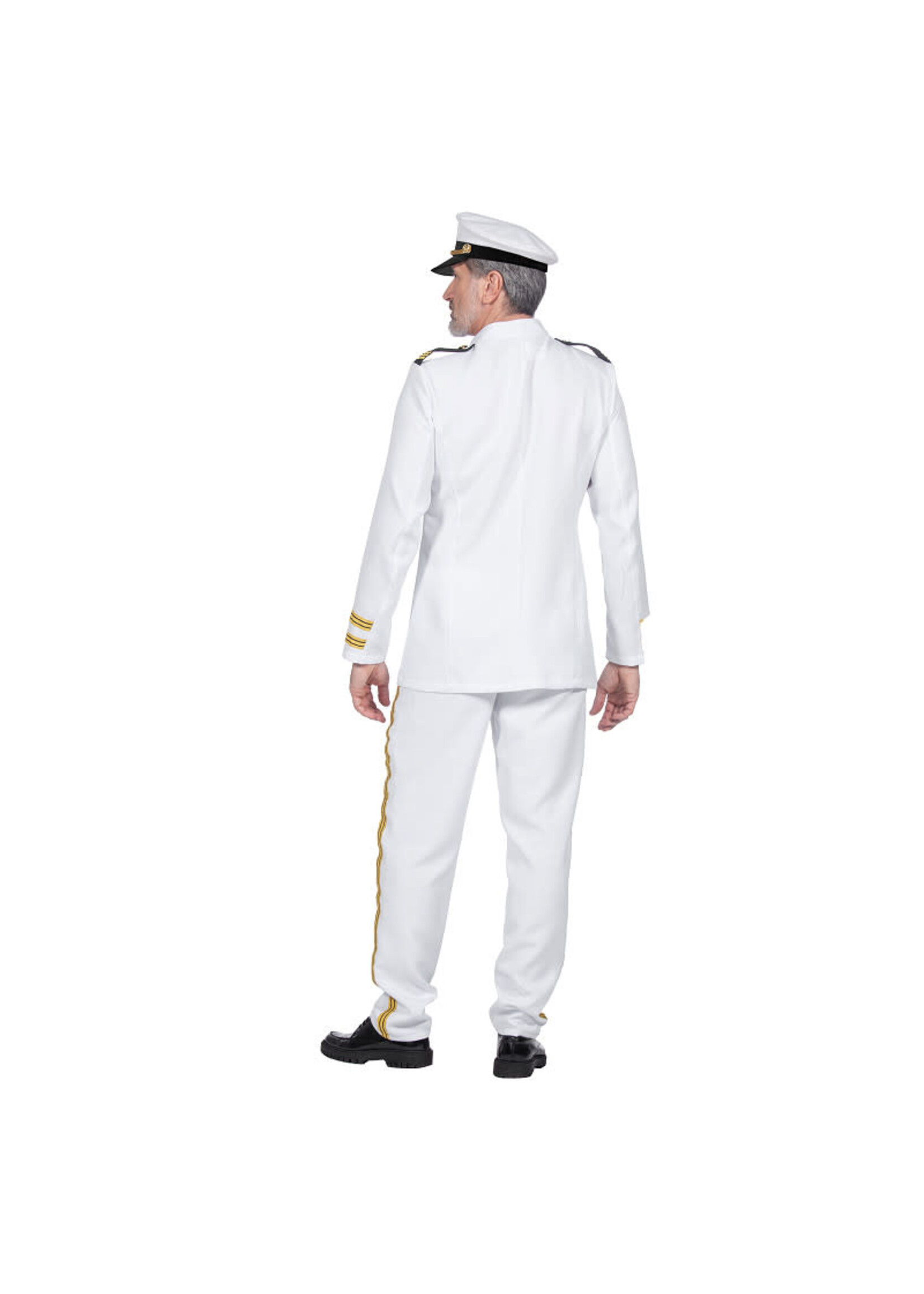 Feestkleding Breda Luxe navy officier kostuum