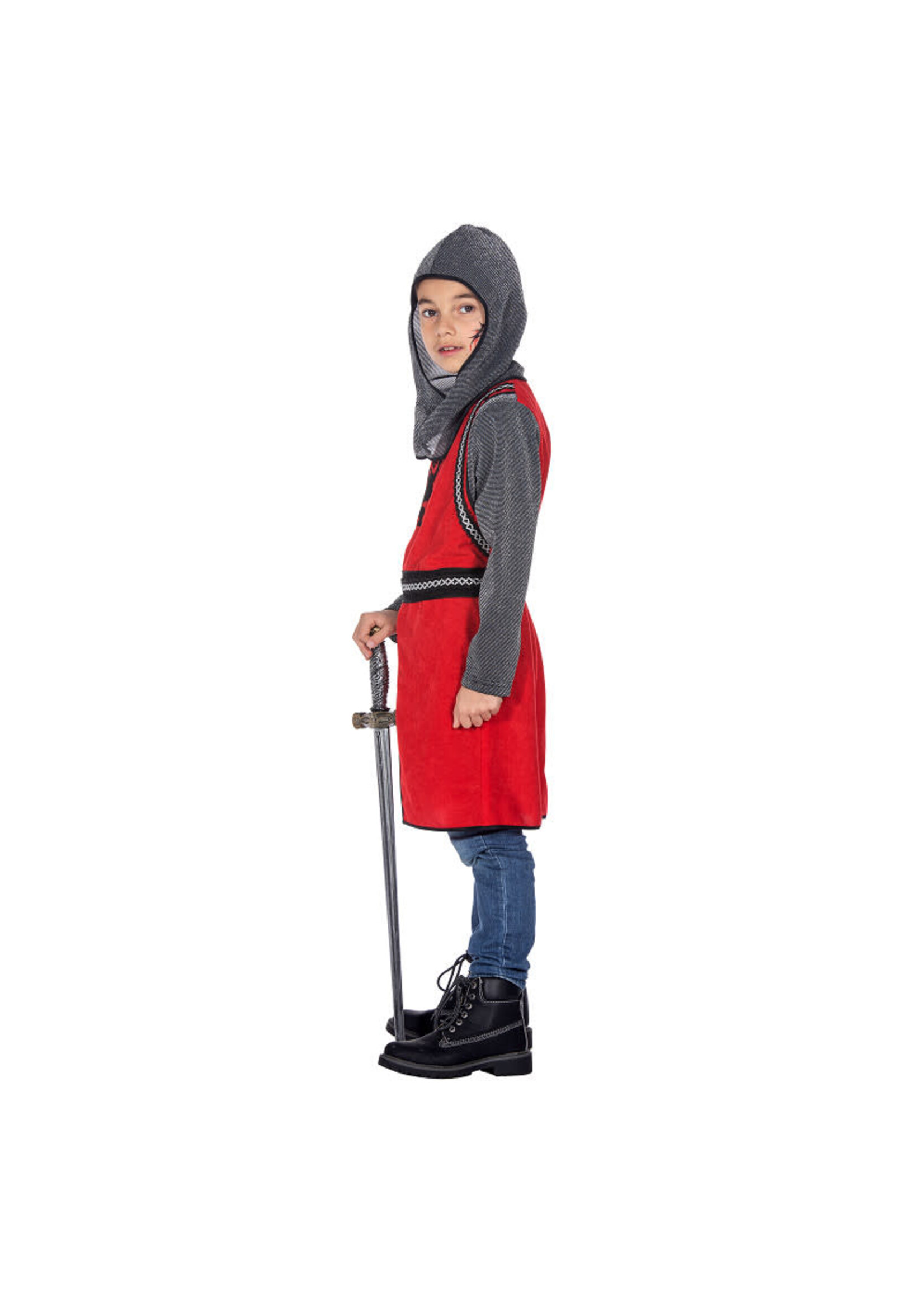 Wilbers & Wilbers Middeleeuwse ridder rood/grijs Jongens