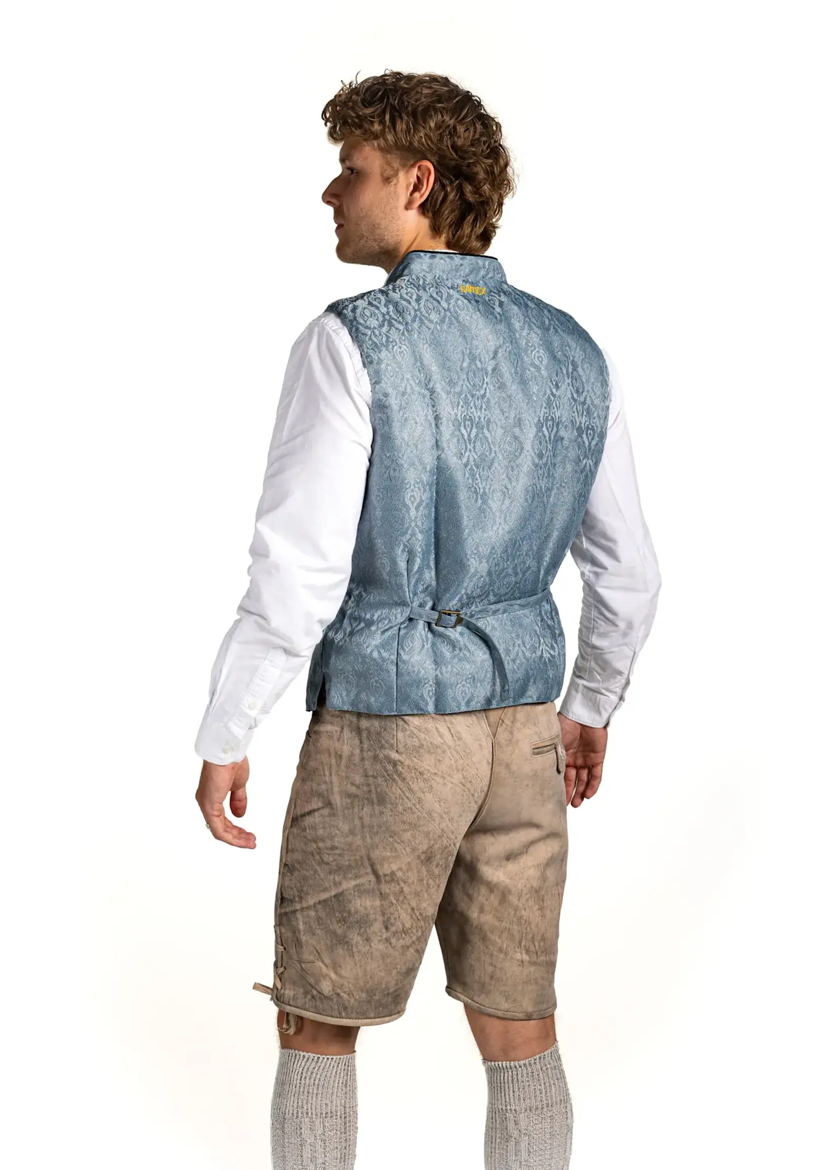 Samex Heren Oktoberfest Gilet David Blauw