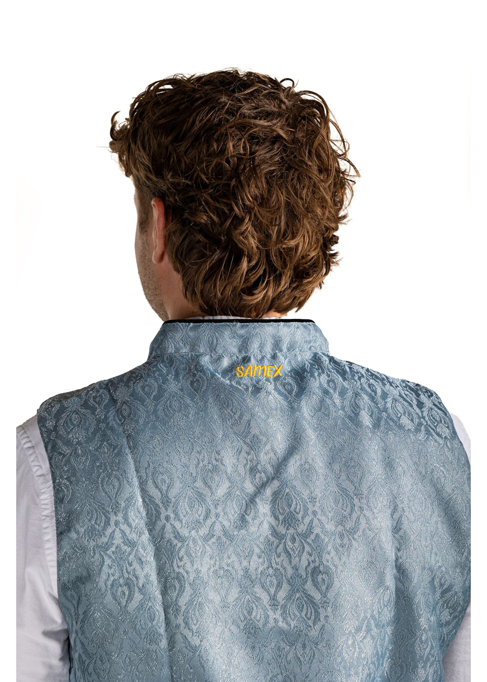 Samex Heren Oktoberfest Gilet Blauw
